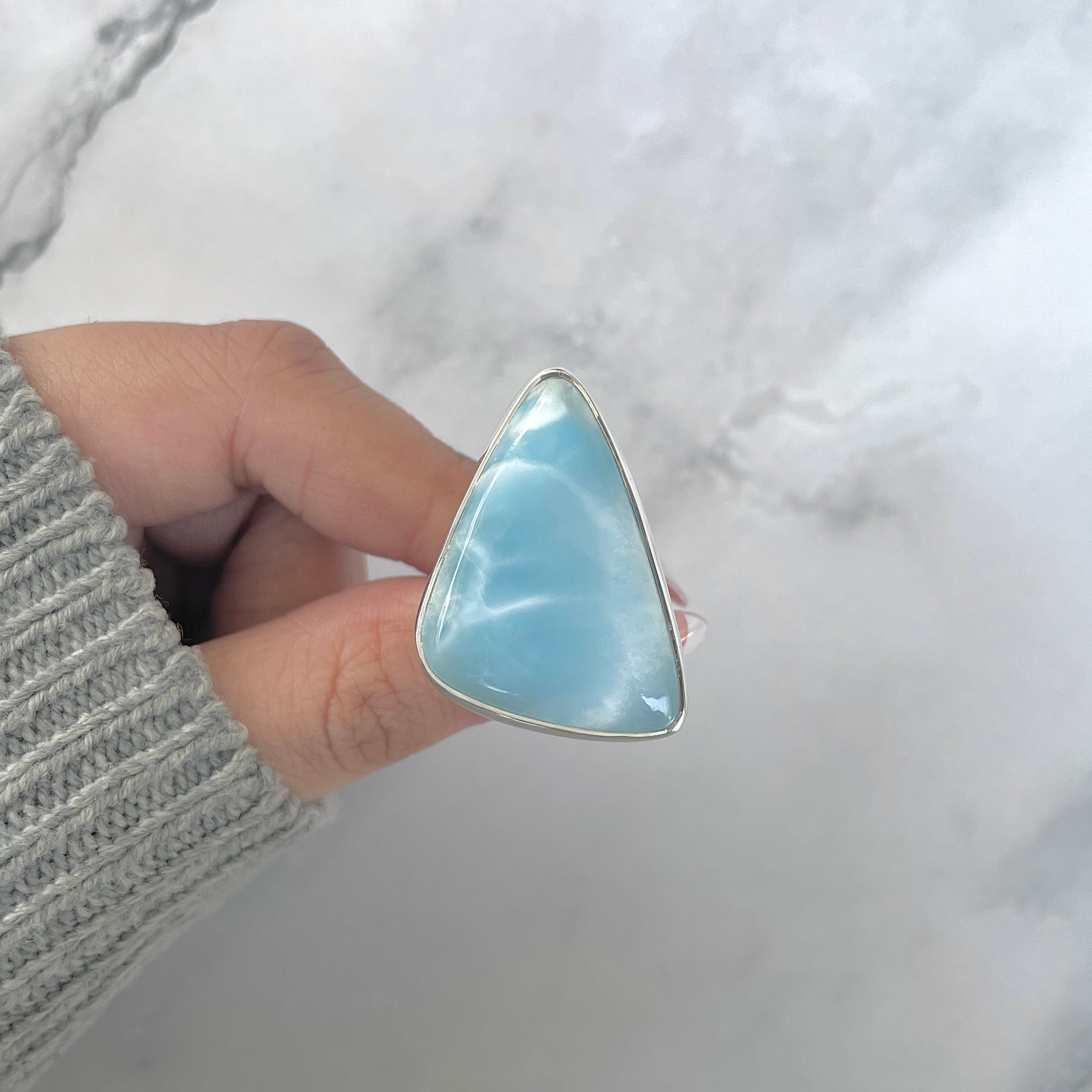 Larimar Adjustable Ring-(LAR-R-1663.)