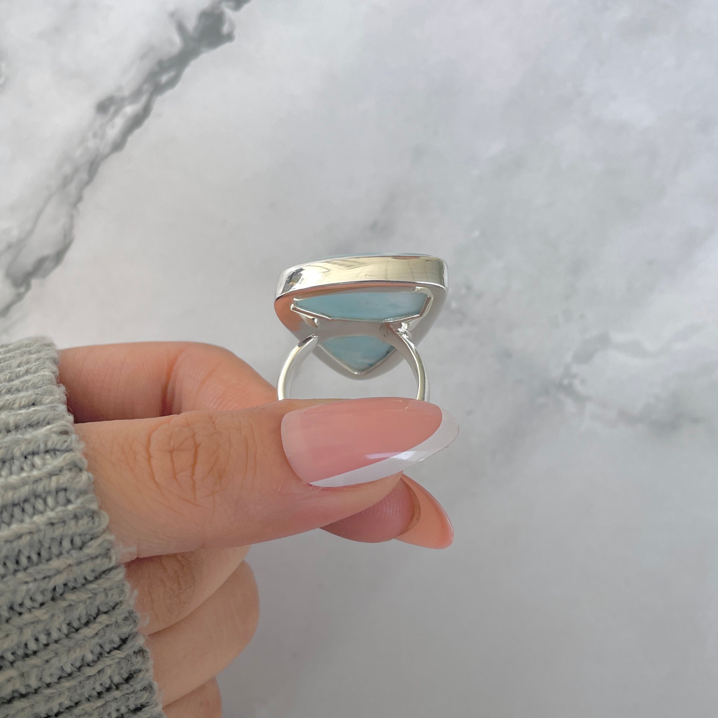 Larimar Adjustable Ring-(LAR-R-1663.)