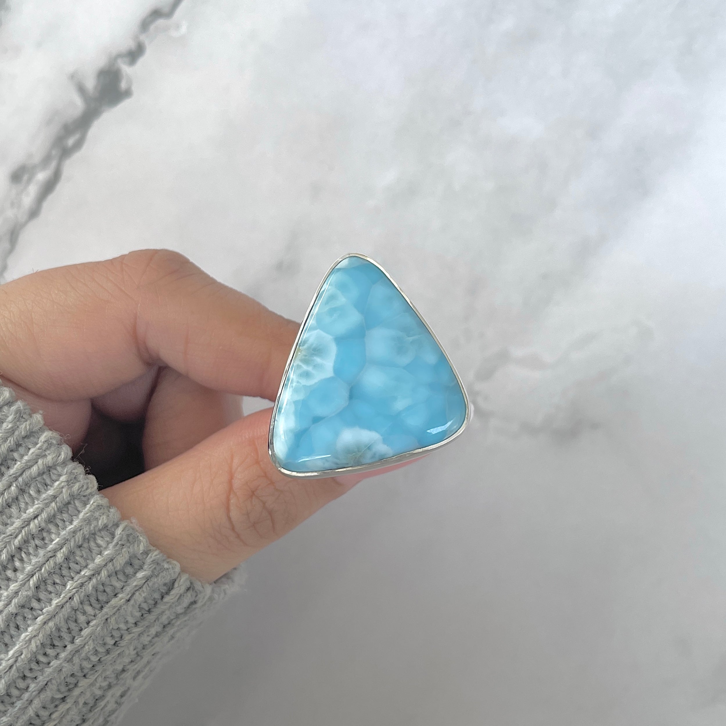 Larimar Adjustable Ring-(LAR-R-1665.)