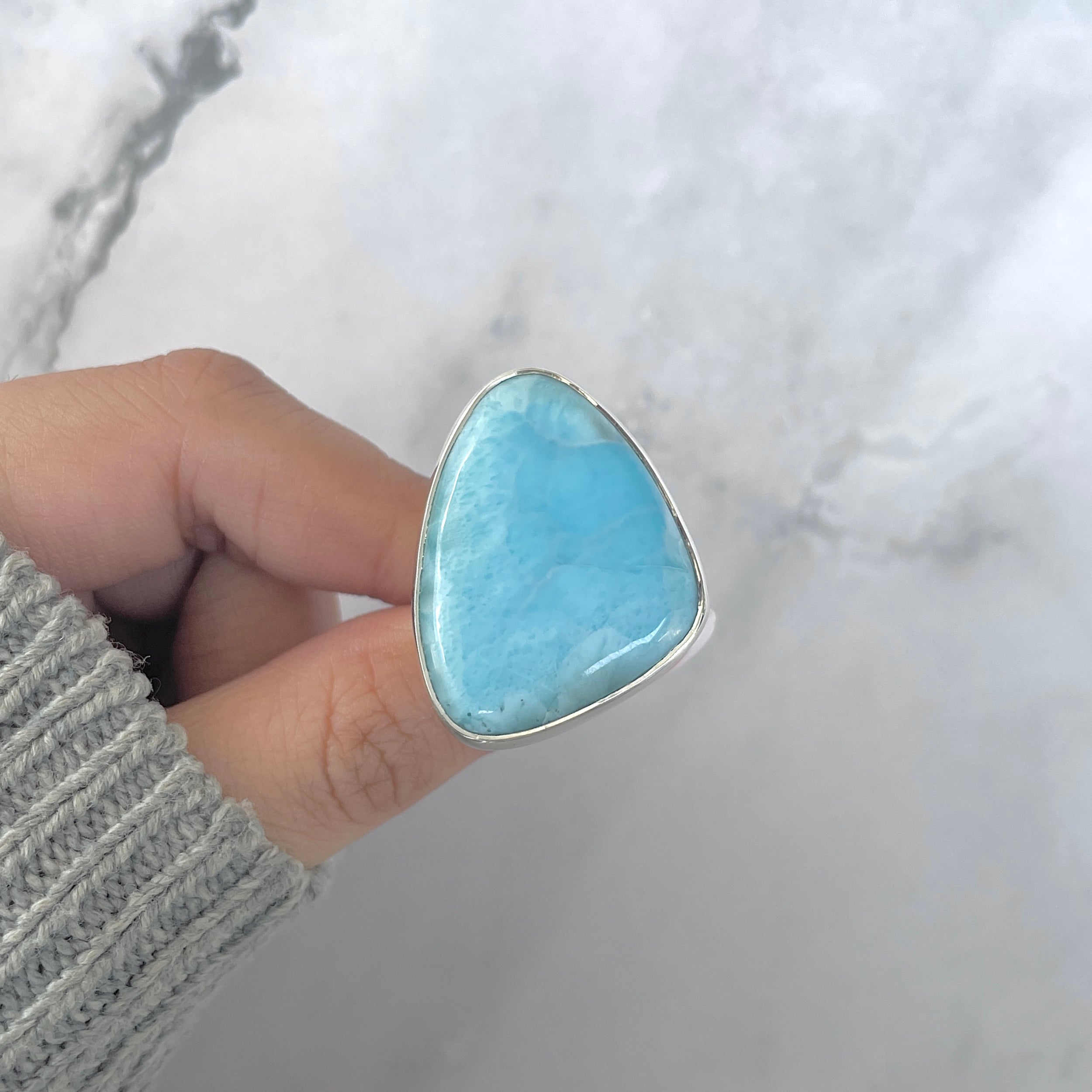 Larimar Adjustable Ring-(LAR-R-1669.)