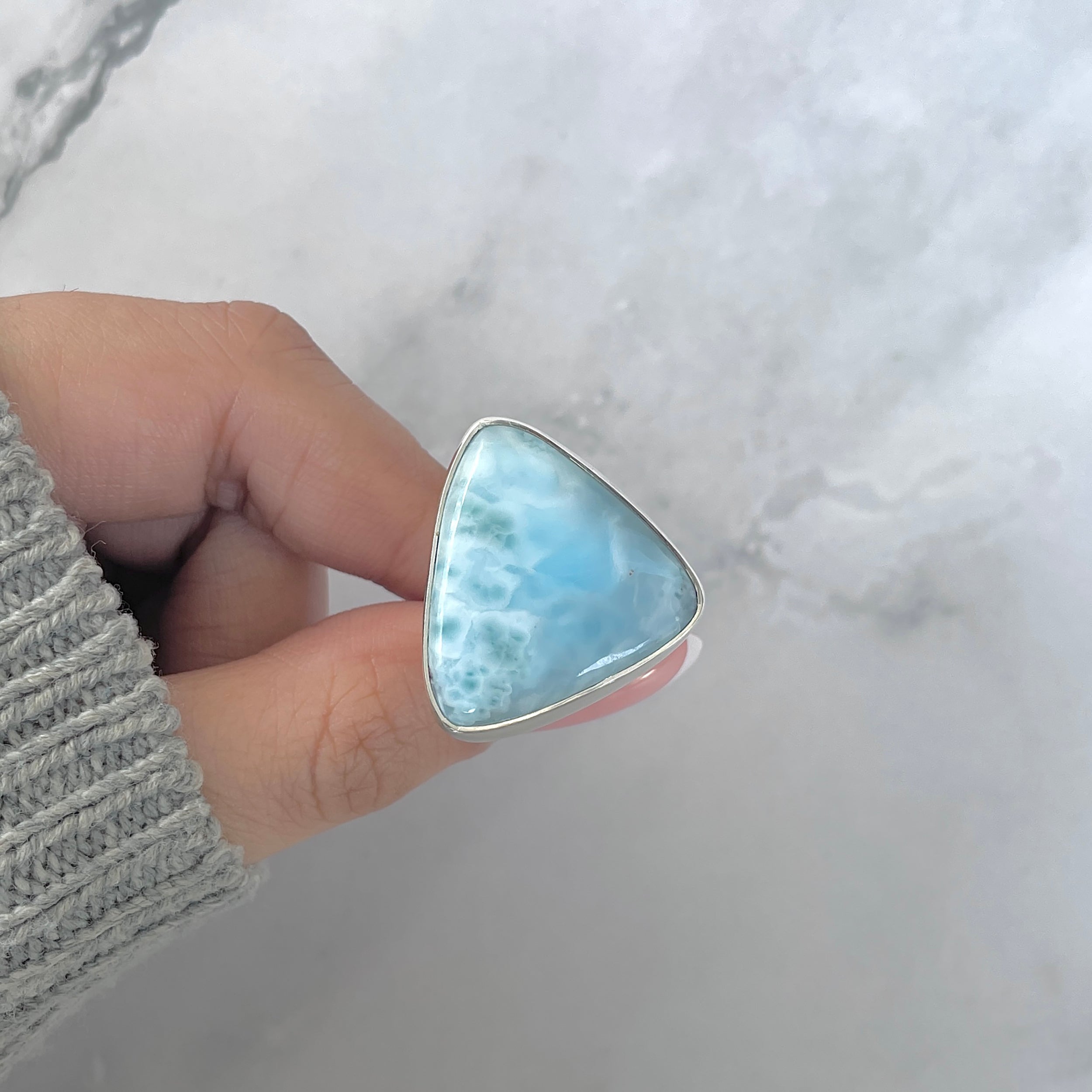 Larimar Adjustable Ring-(LAR-R-1671.)