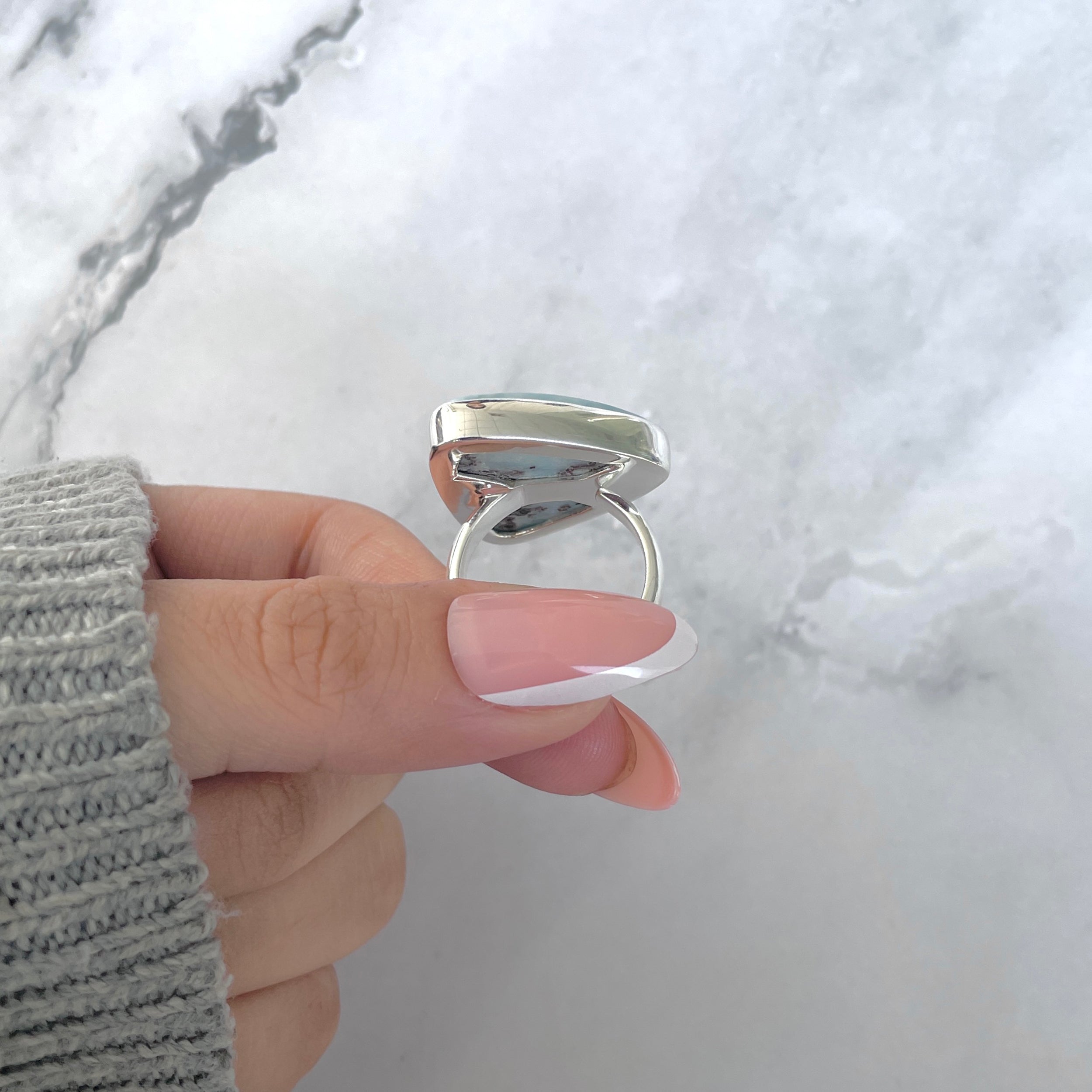 Larimar Adjustable Ring-(LAR-R-1671.)