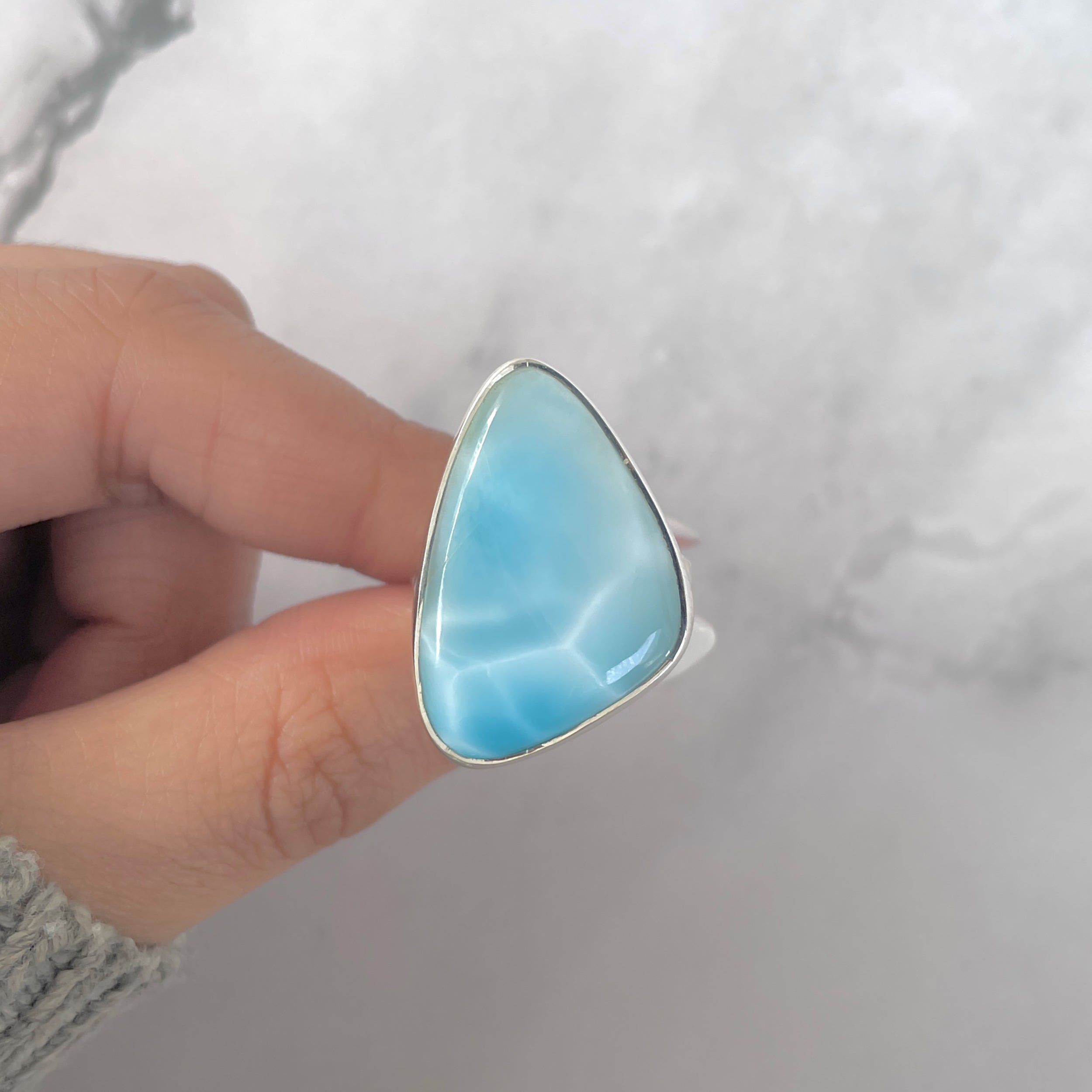 Larimar Adjustable Ring-(LAR-R-1672.)