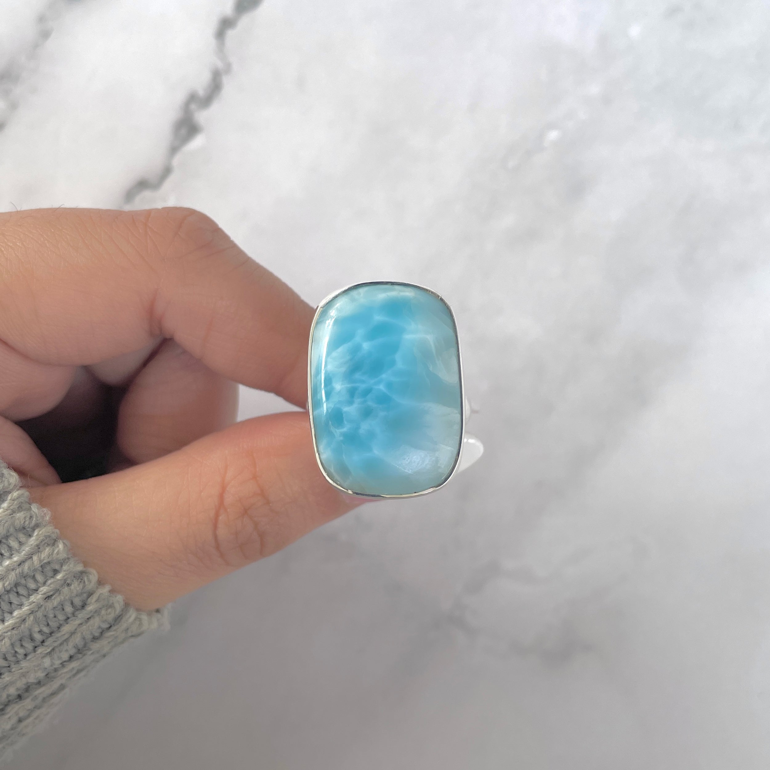 Larimar Adjustable Ring-(LAR-R-1674.)