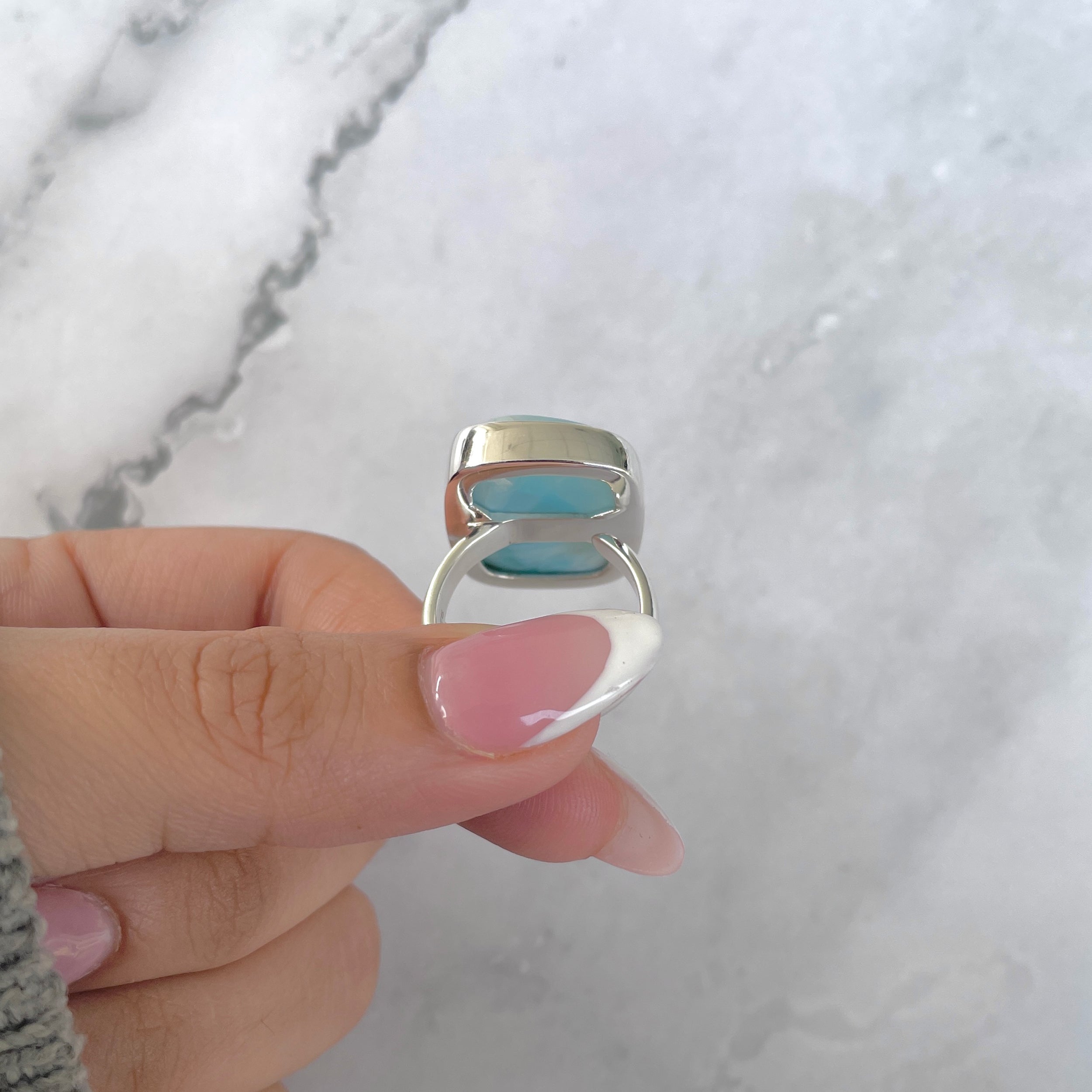 Larimar Adjustable Ring-(LAR-R-1674.)