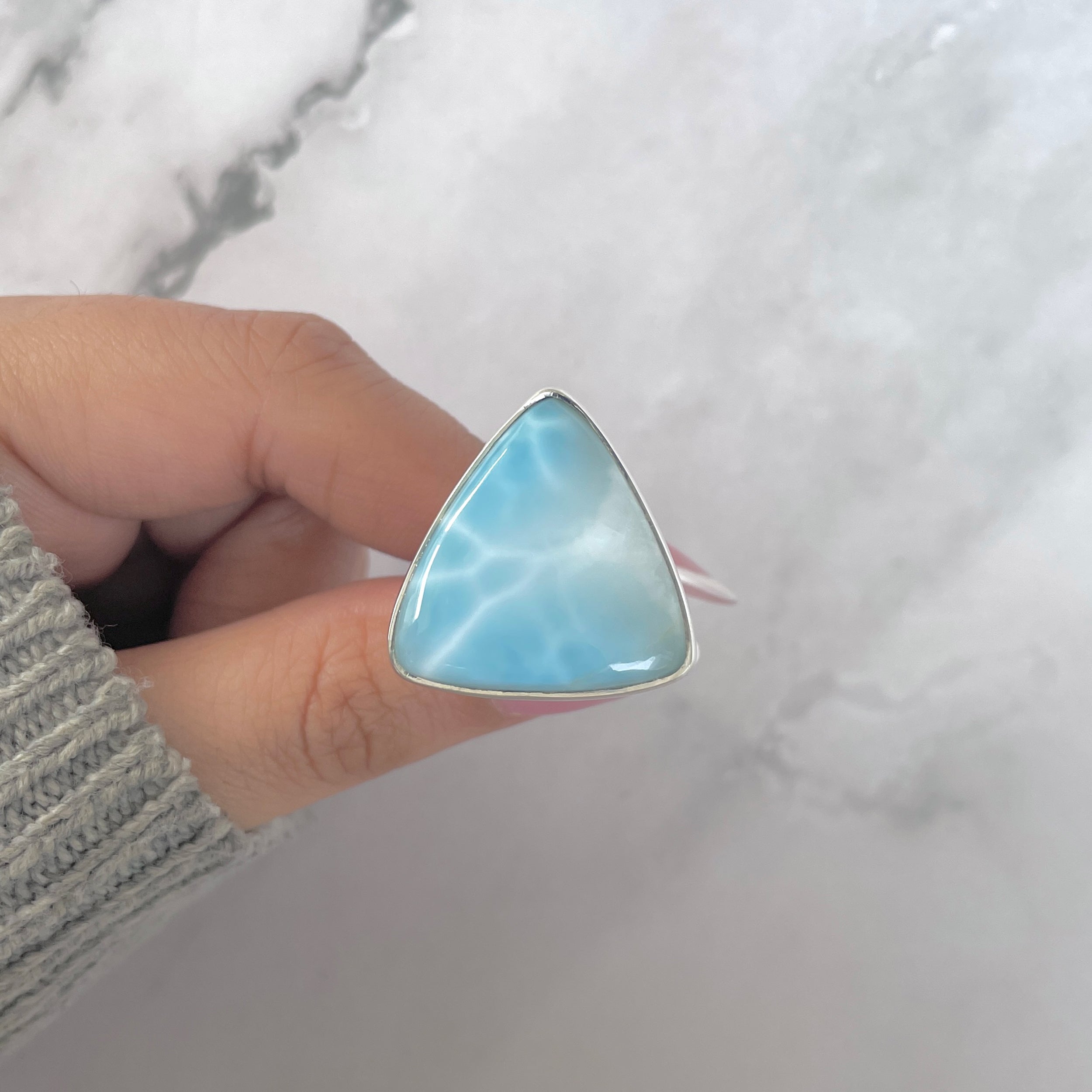 Larimar Adjustable Ring-(LAR-R-1681.)
