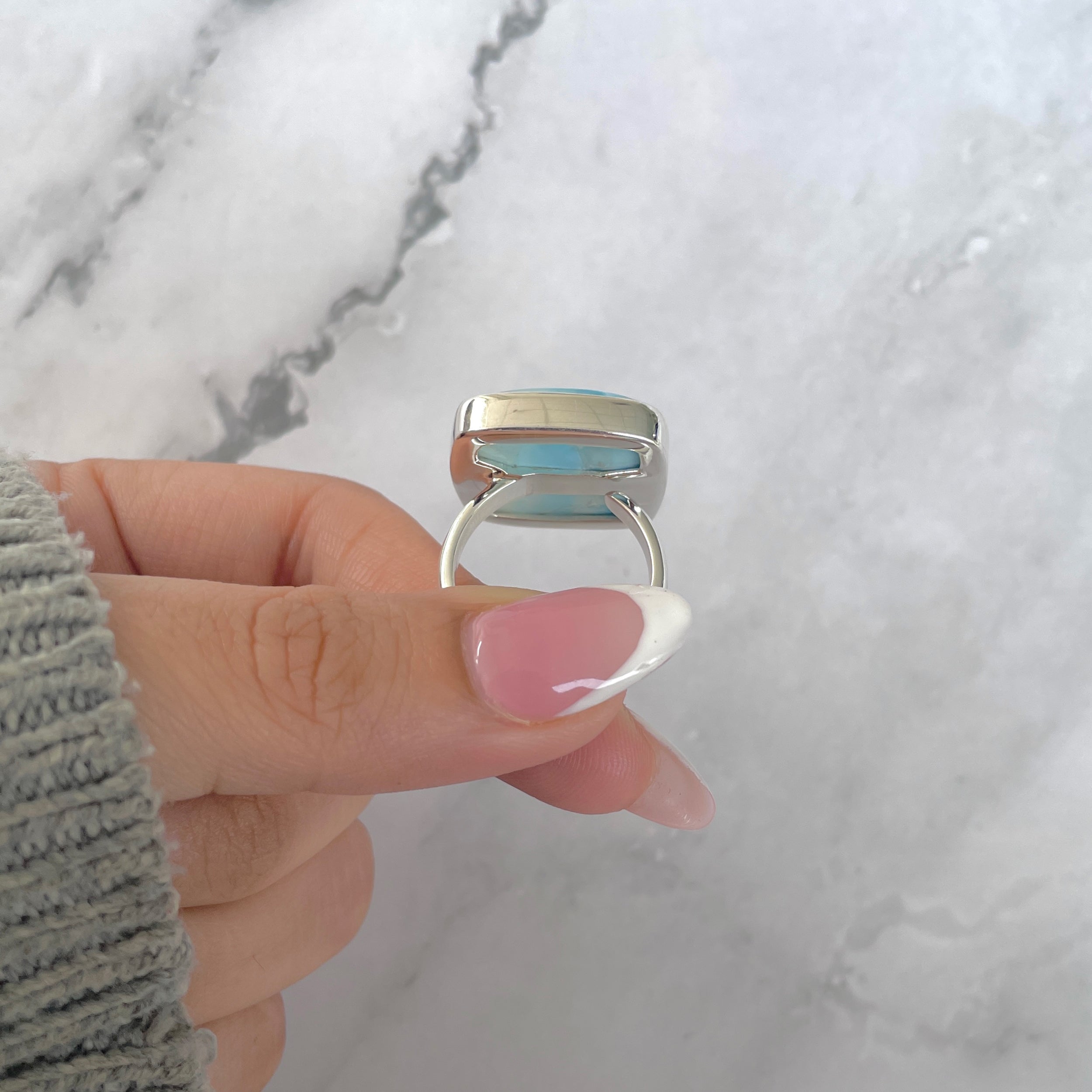 Larimar Adjustable Ring-(LAR-R-1682.)