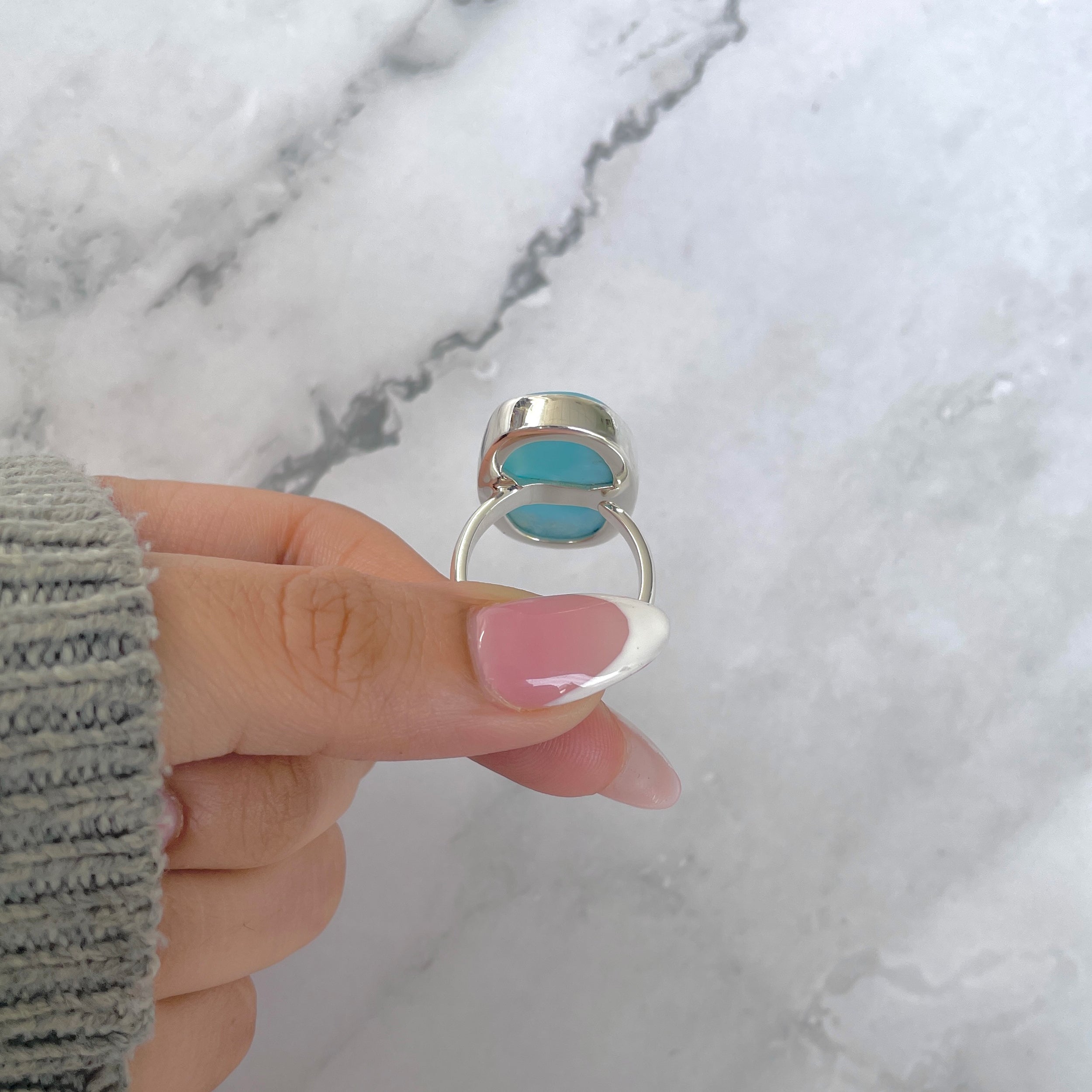 Larimar Adjustable Ring-(LAR-R-1684.)
