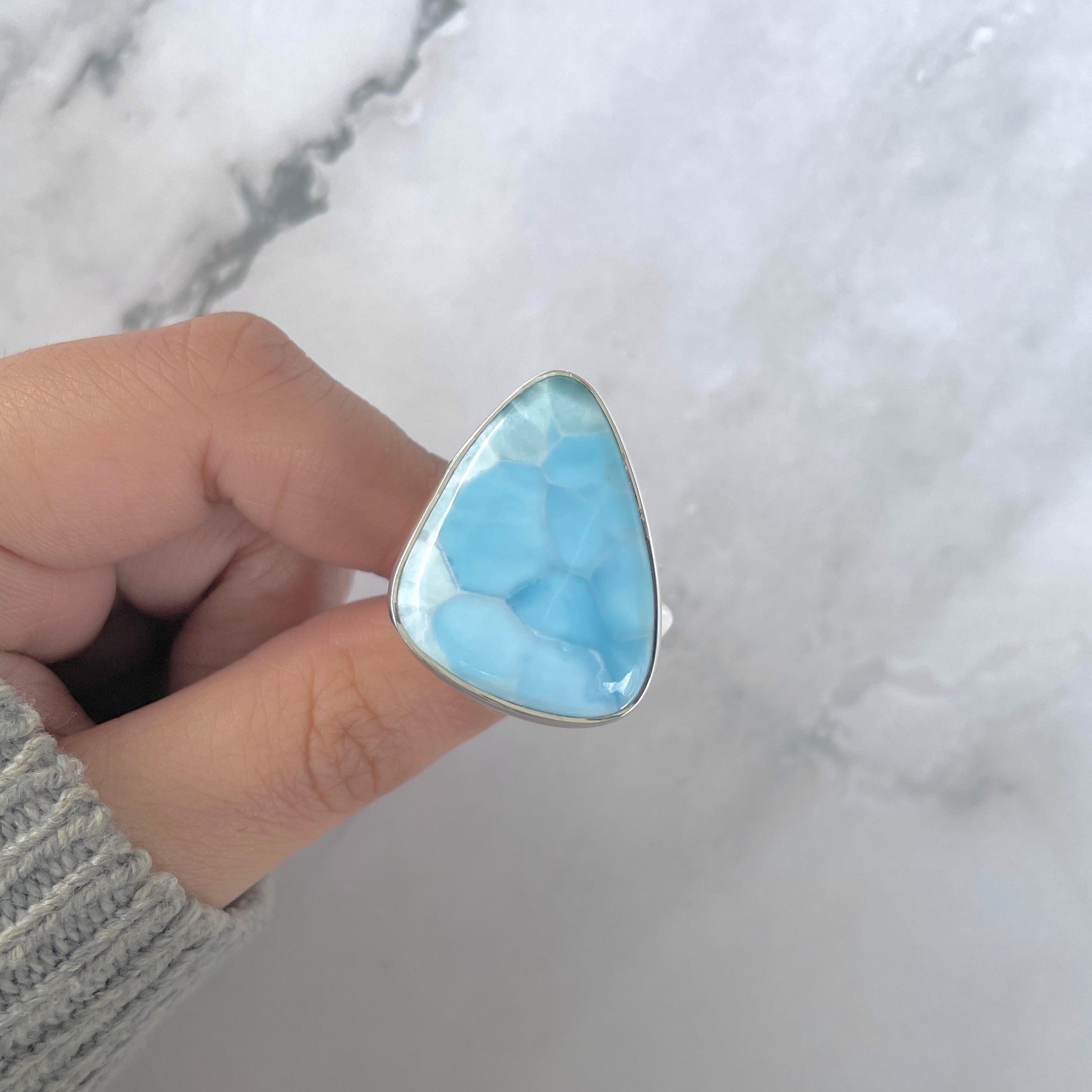 Larimar Adjustable Ring-(LAR-R-1688.)
