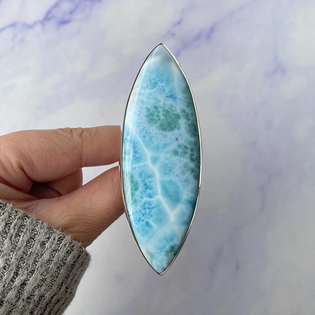 Larimar Adjustable Ring-(LAR-R-169.)