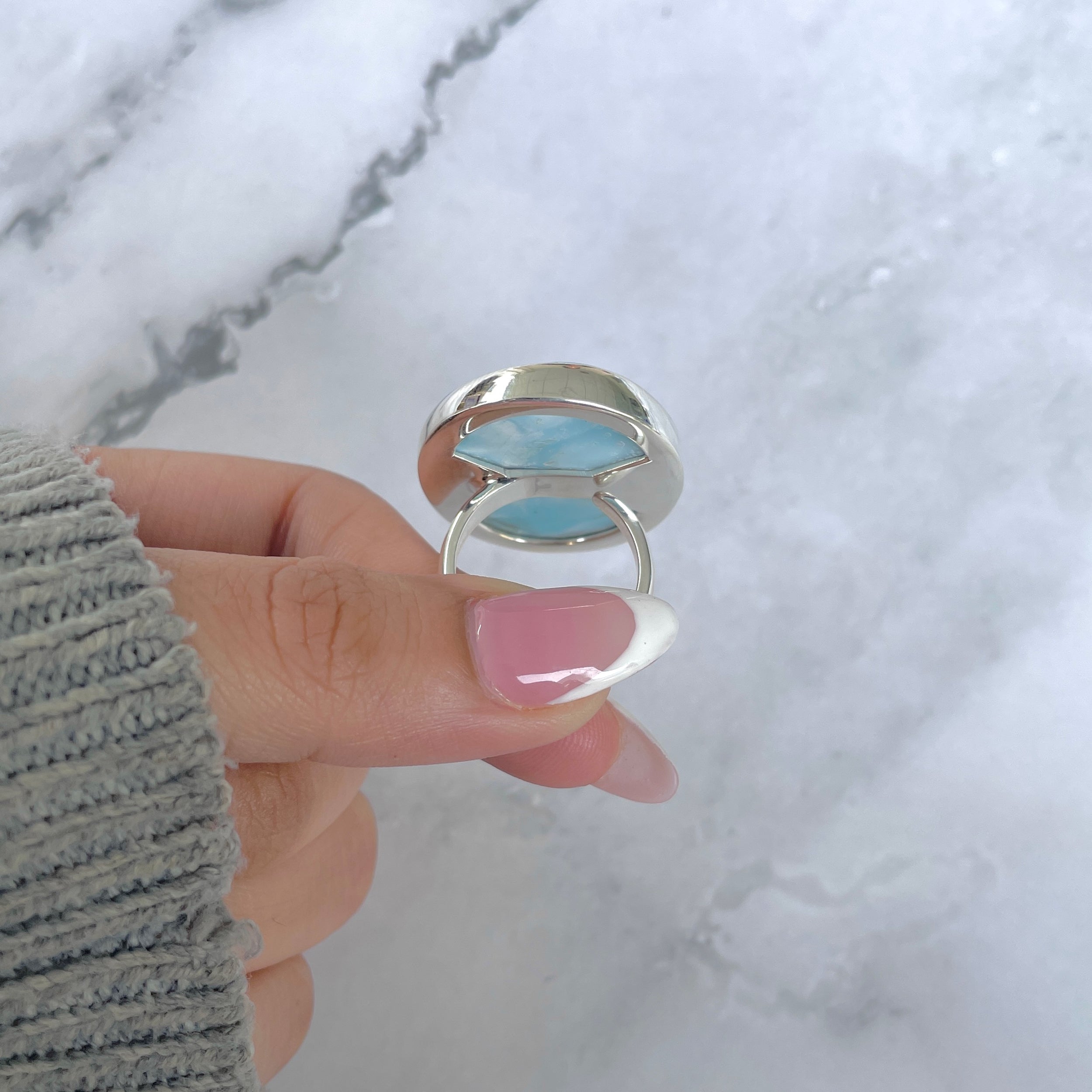 Larimar Adjustable Ring-(LAR-R-1701.)