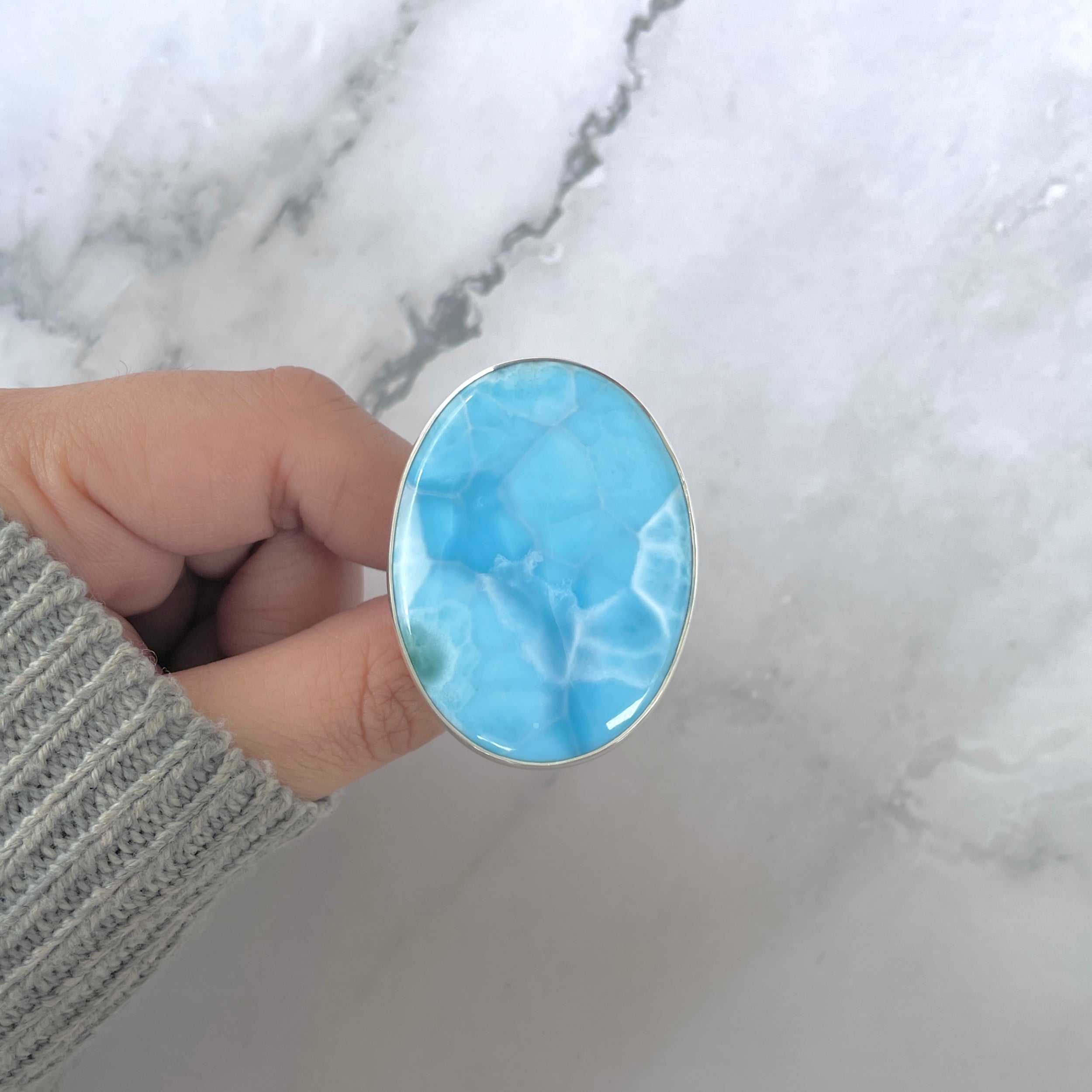 Larimar Adjustable Ring-(LAR-R-1704.)