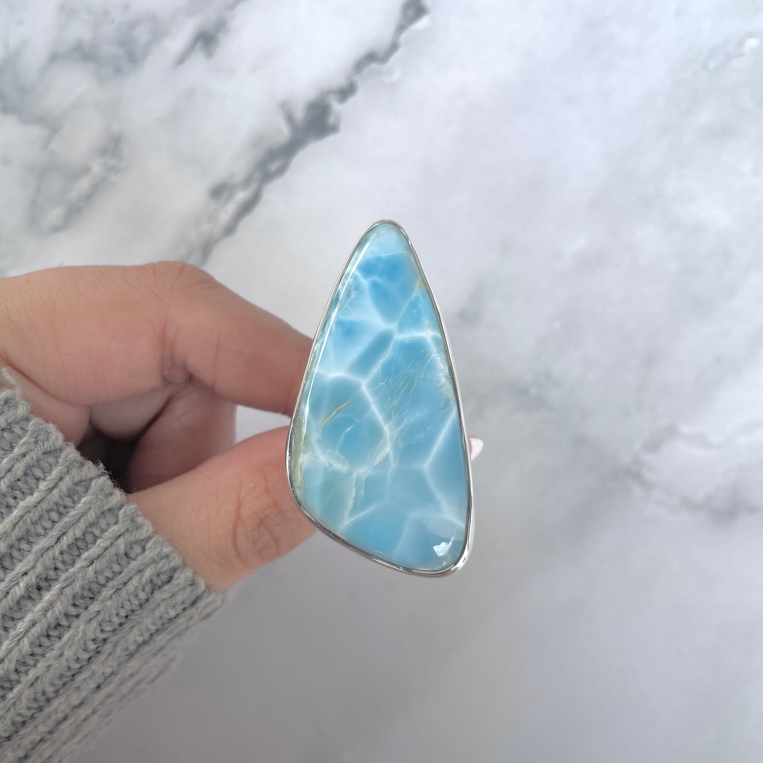 Larimar Adjustable Ring-(LAR-R-1706.)