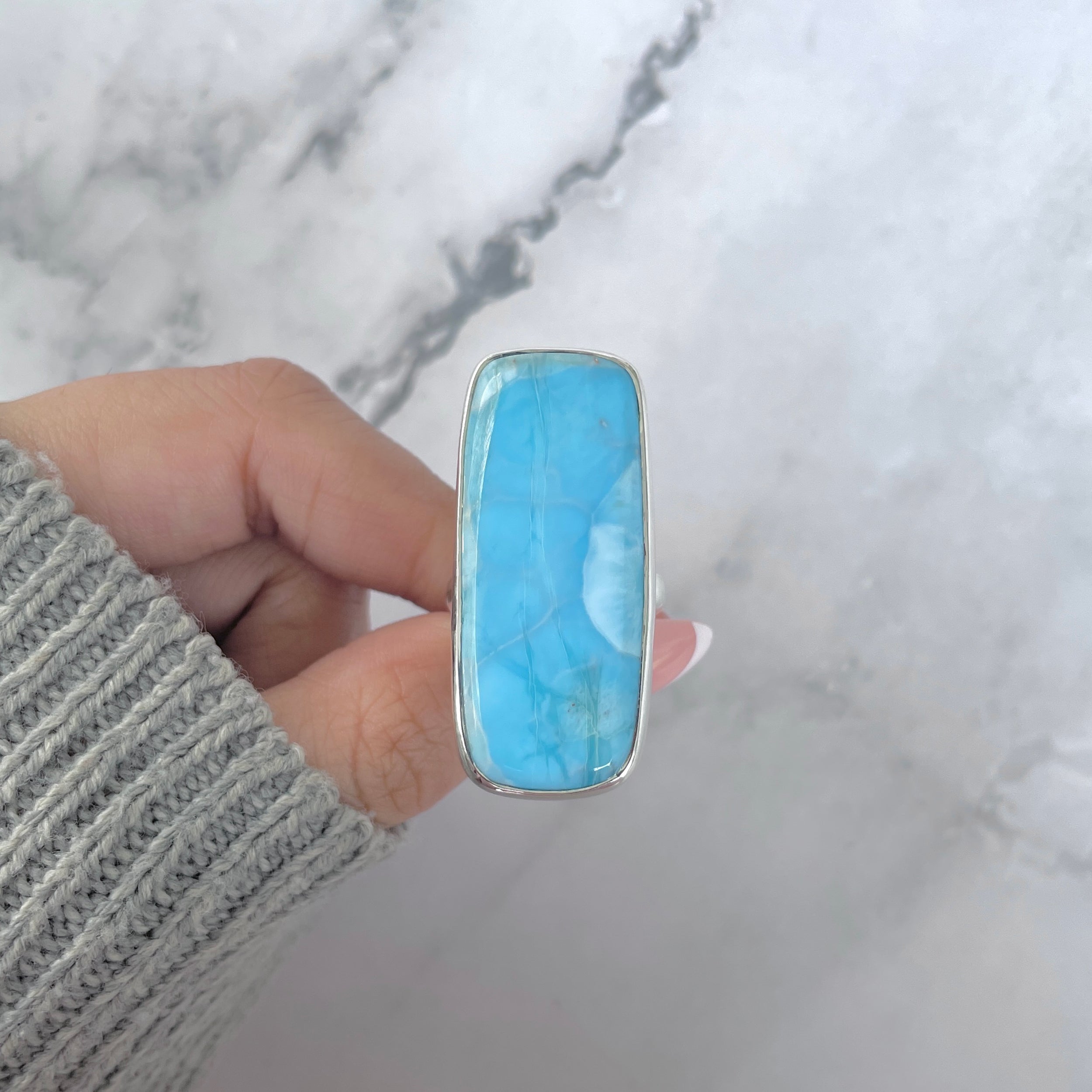 Larimar Adjustable Ring-(LAR-R-1711.)