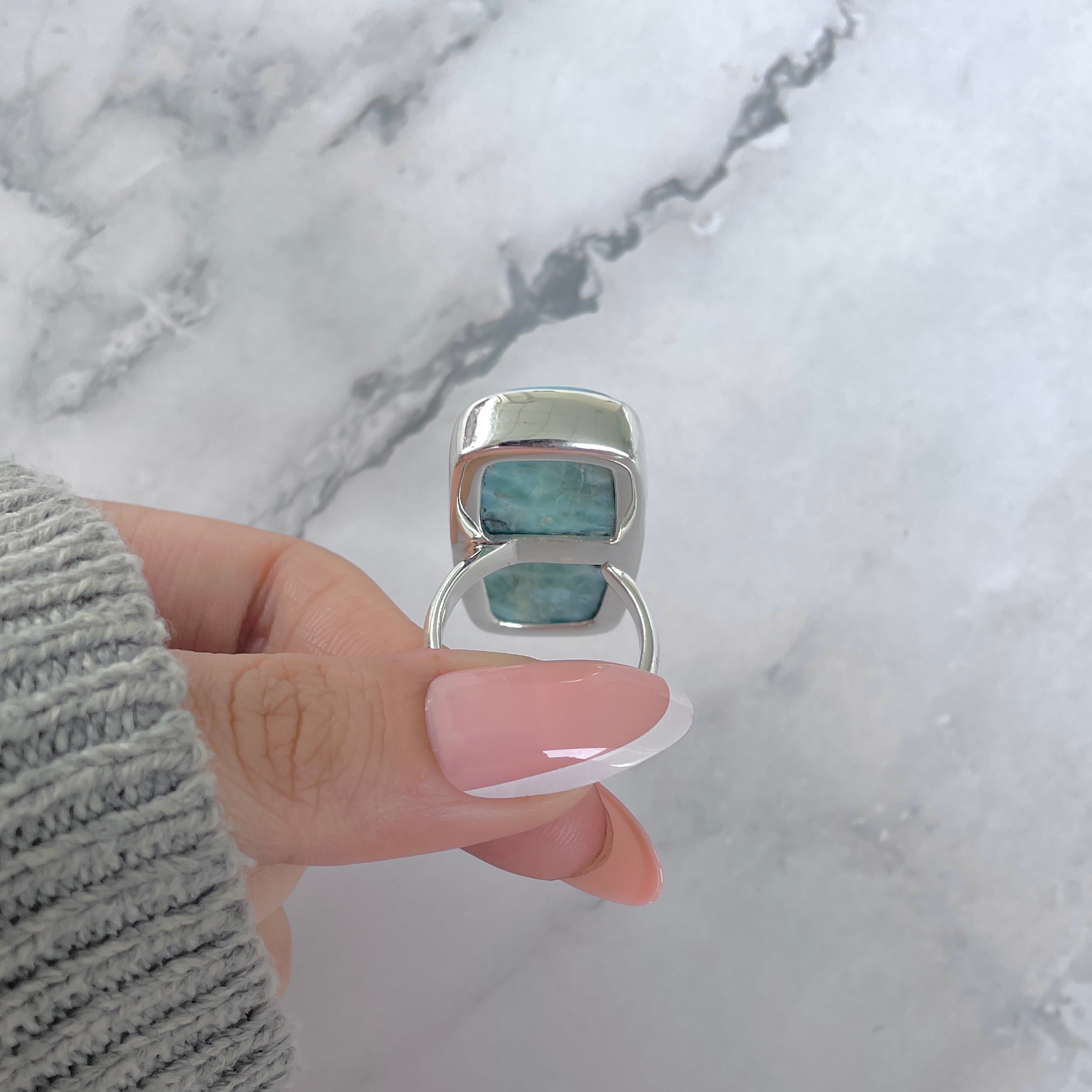 Larimar Adjustable Ring-(LAR-R-1711.)