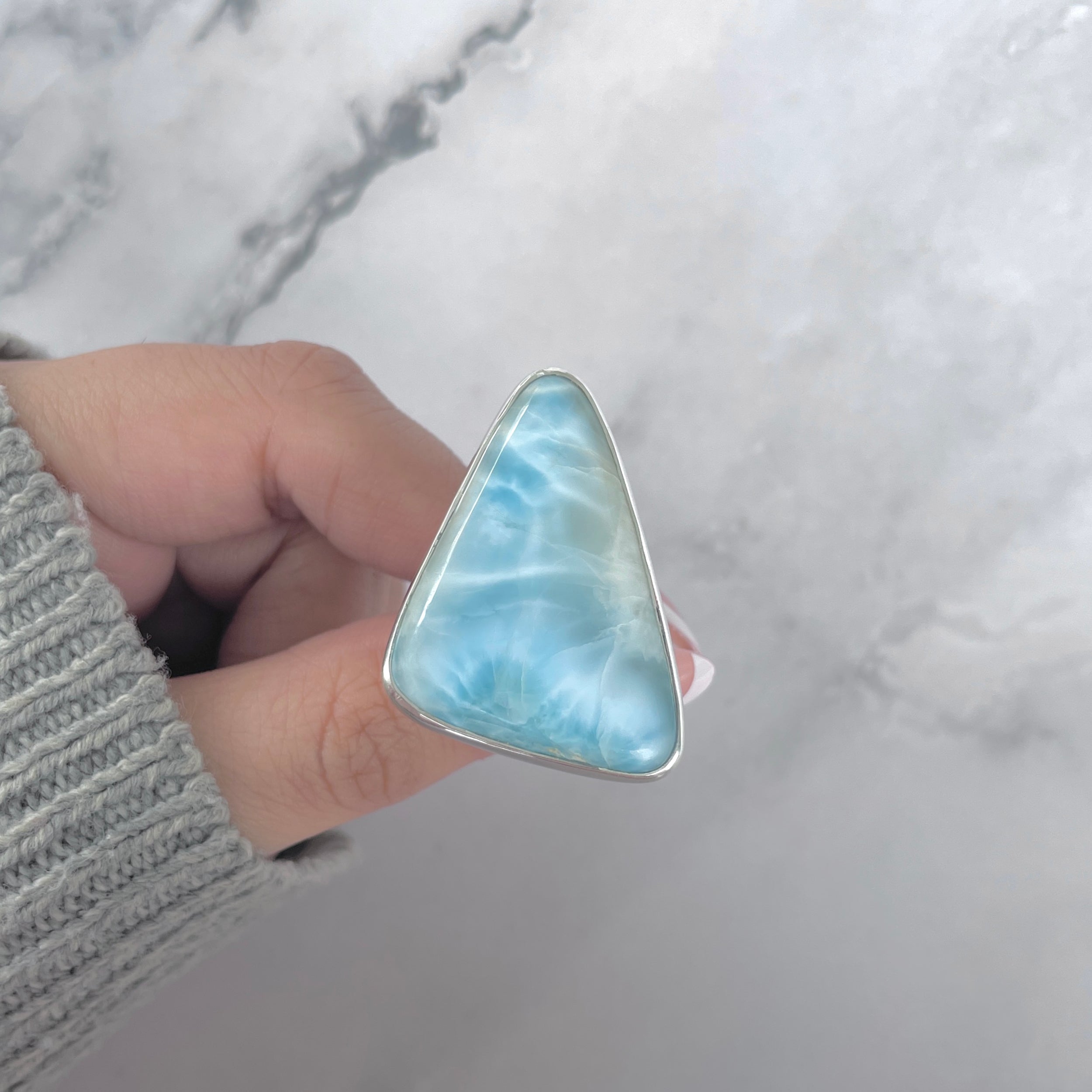 Larimar Adjustable Ring-(LAR-R-1714.)
