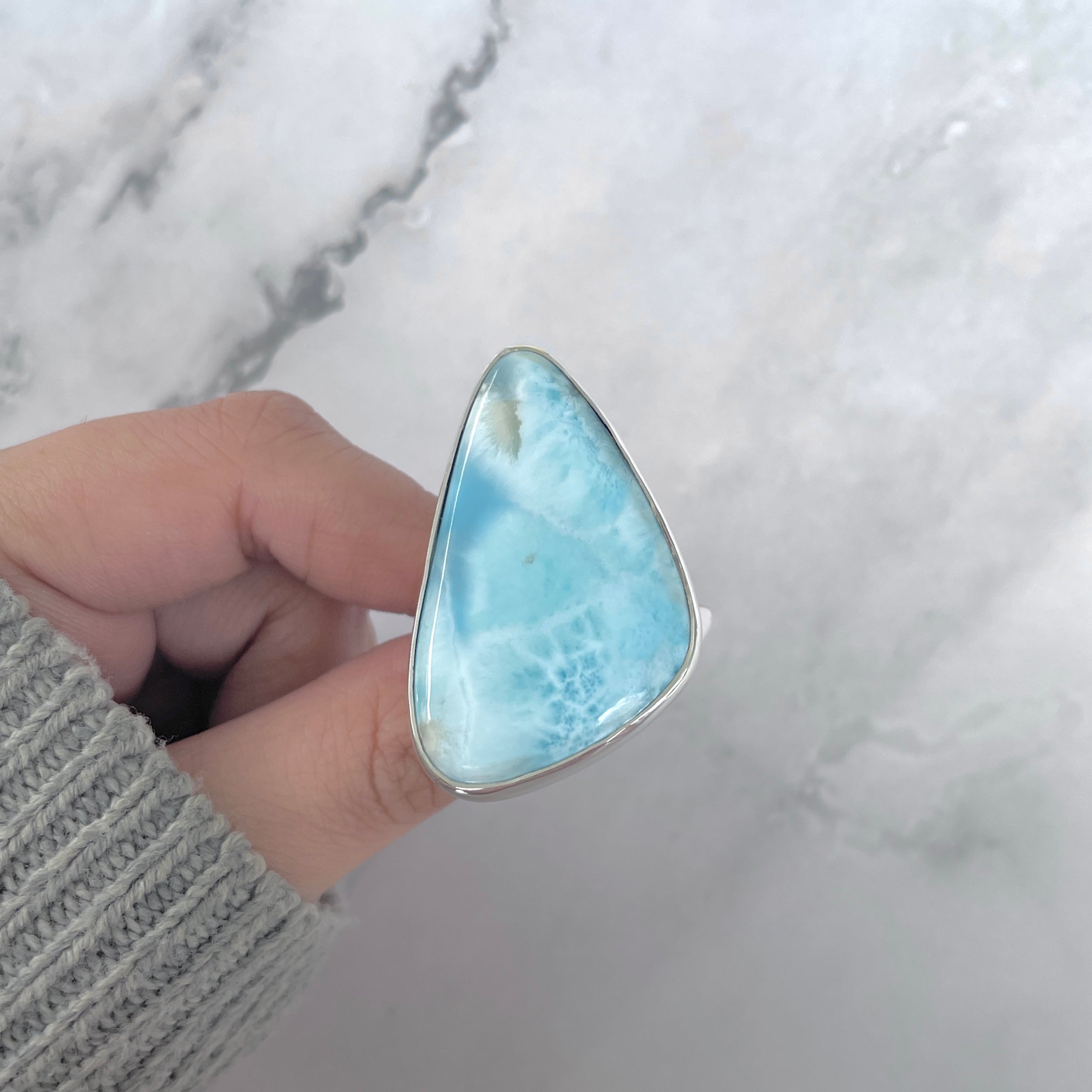Larimar Adjustable Ring-(LAR-R-1723.)