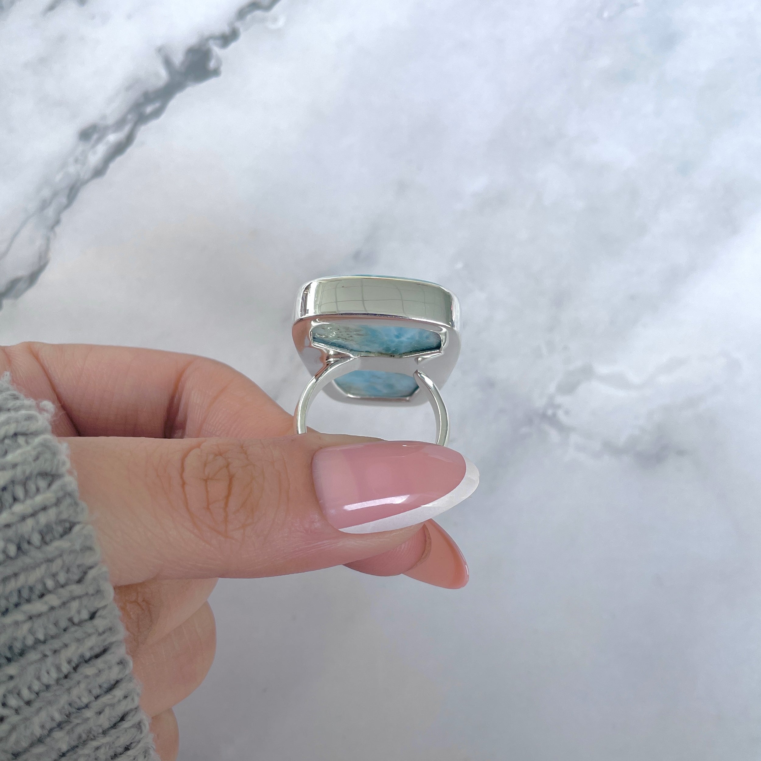 Larimar Adjustable Ring-(LAR-R-1725.)