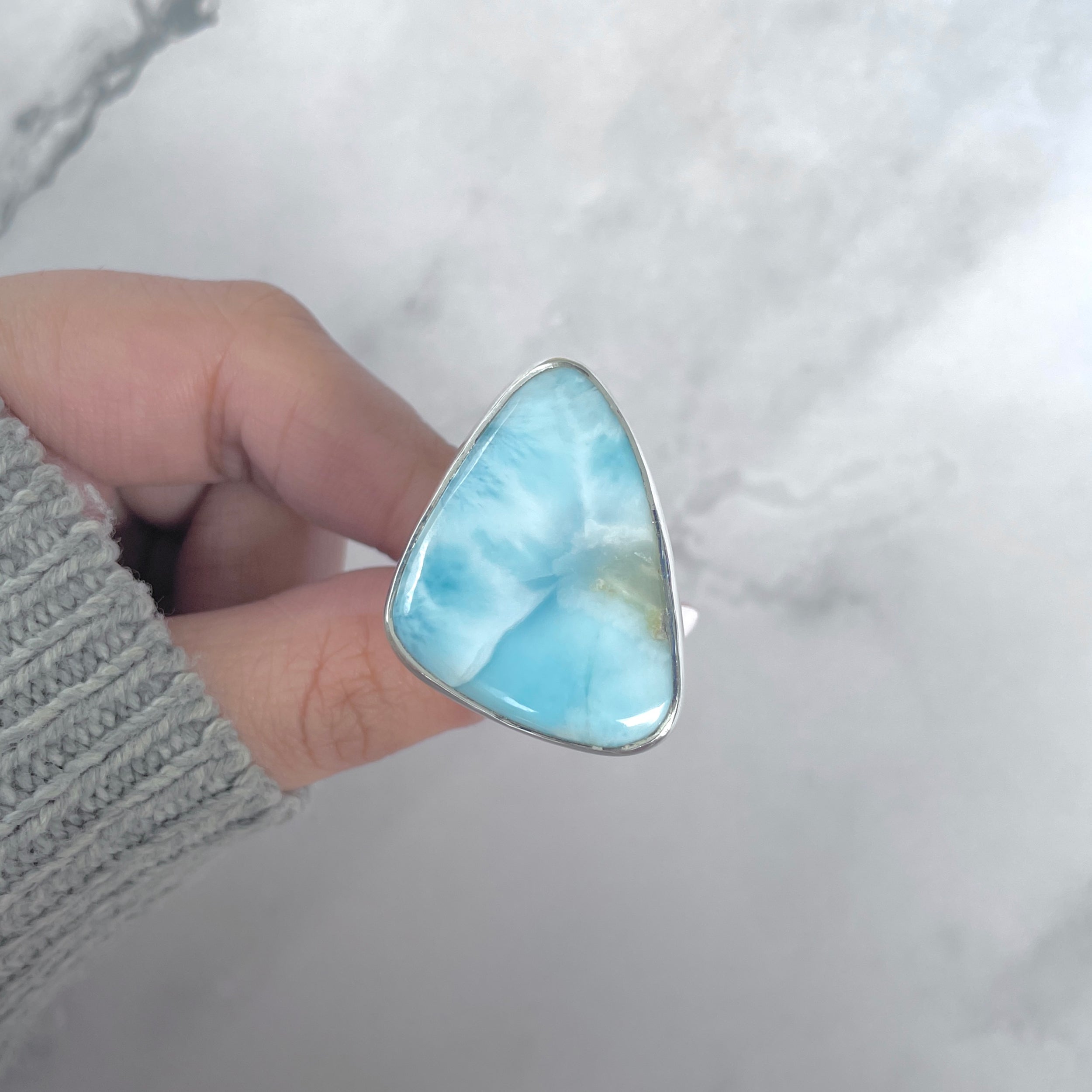 Larimar Adjustable Ring-(LAR-R-1727.)