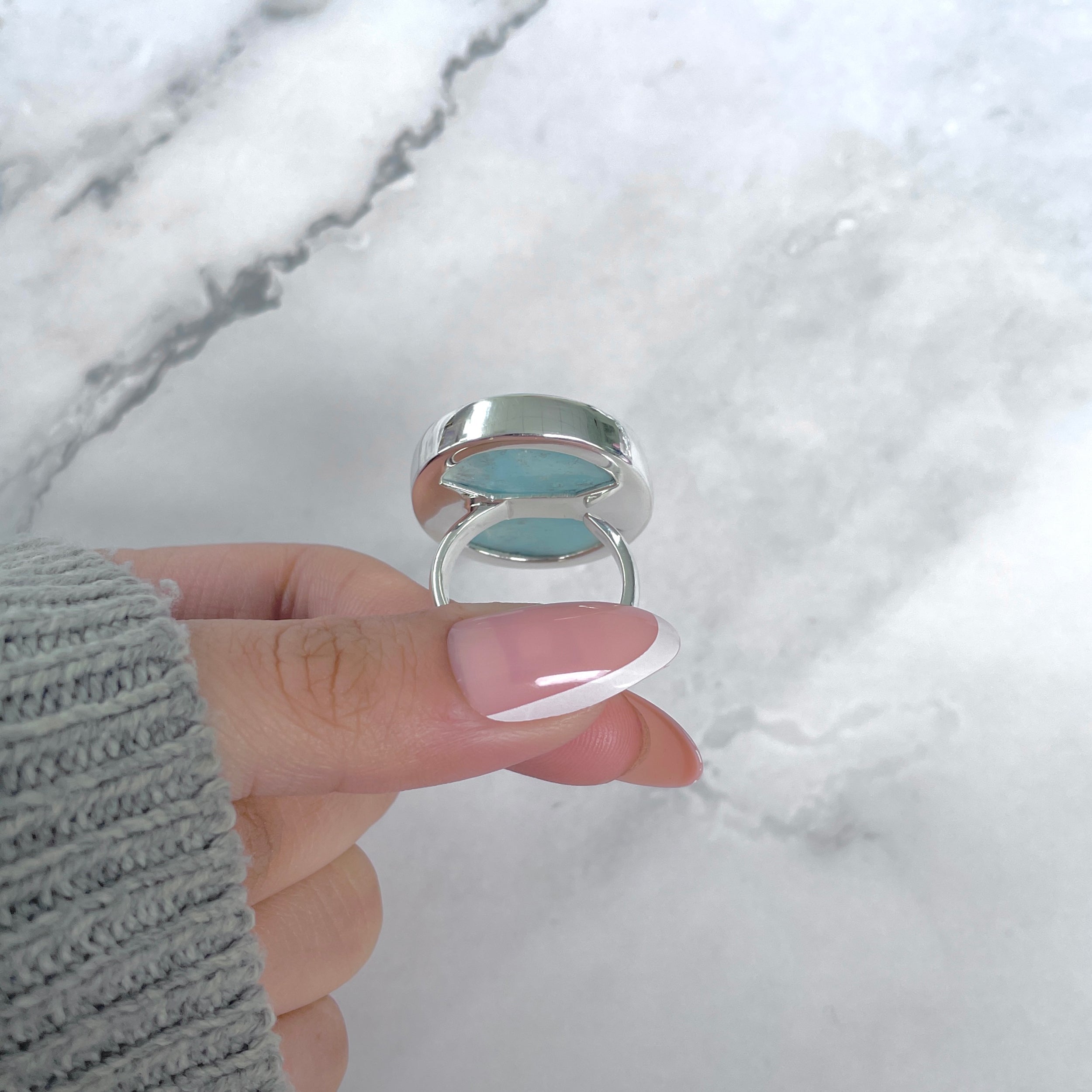Larimar Adjustable Ring-(LAR-R-1729.)
