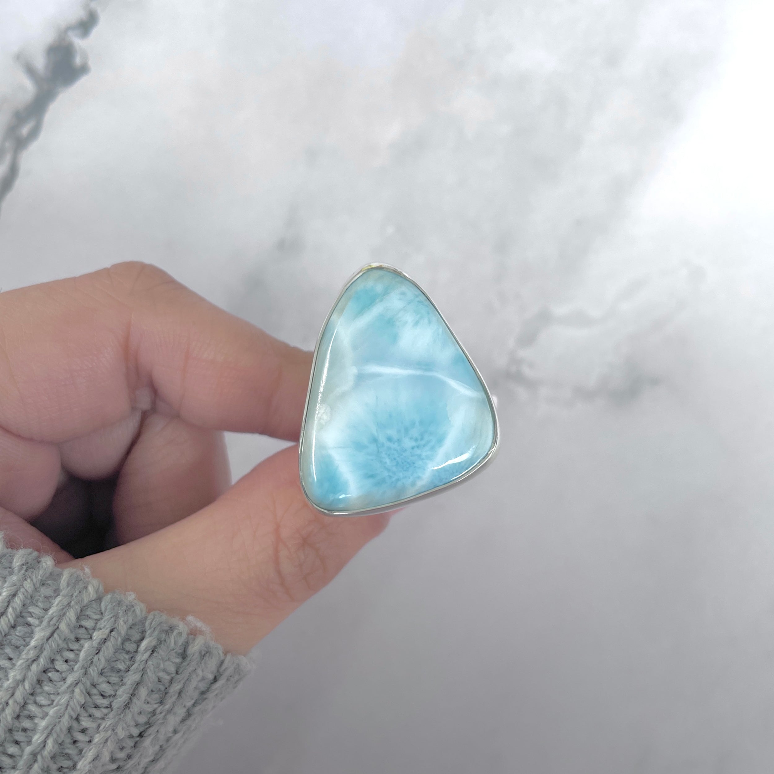 Larimar Adjustable Ring-(LAR-R-1731.)