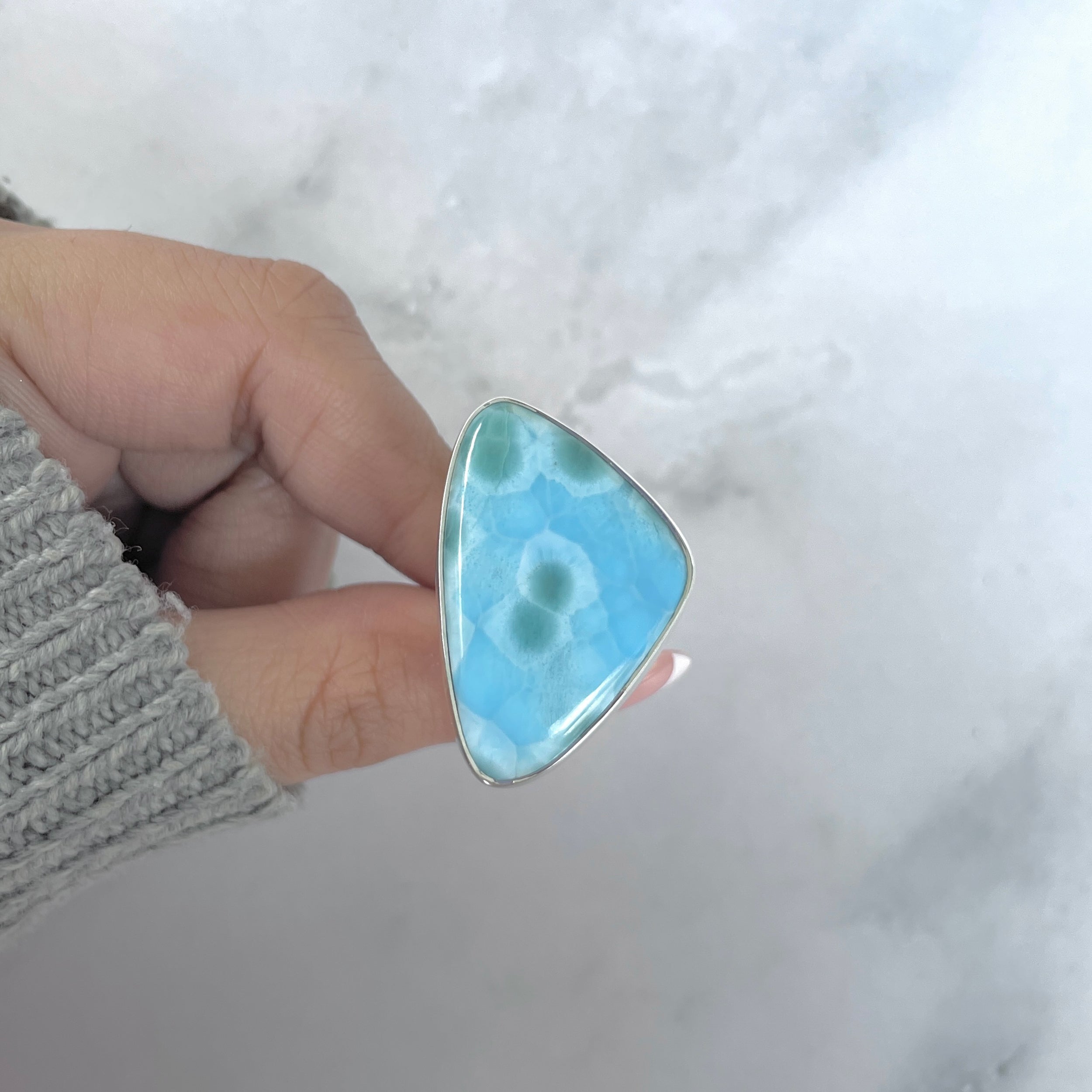 Larimar Adjustable Ring-(LAR-R-1735.)