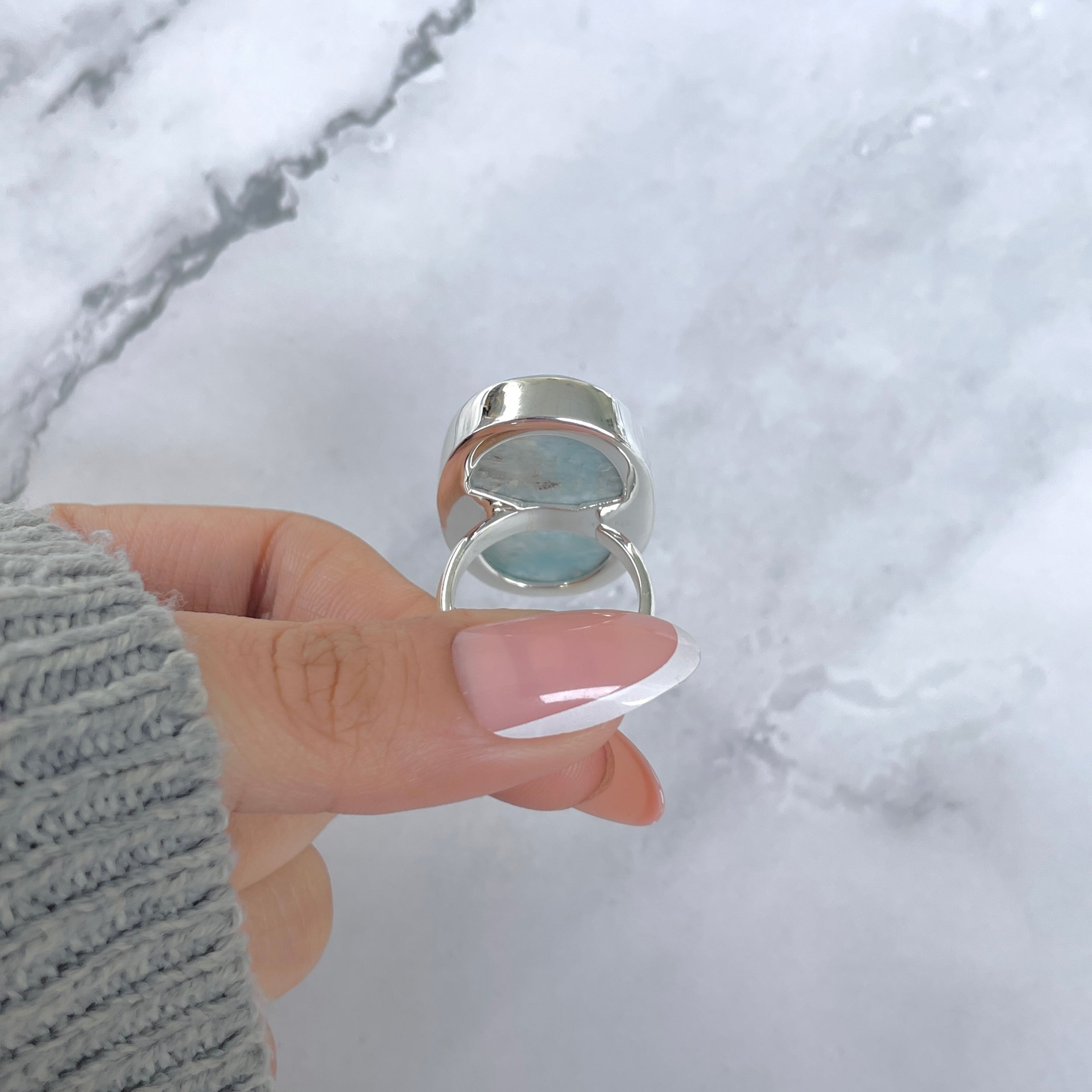 Larimar Adjustable Ring-(LAR-R-1738.)
