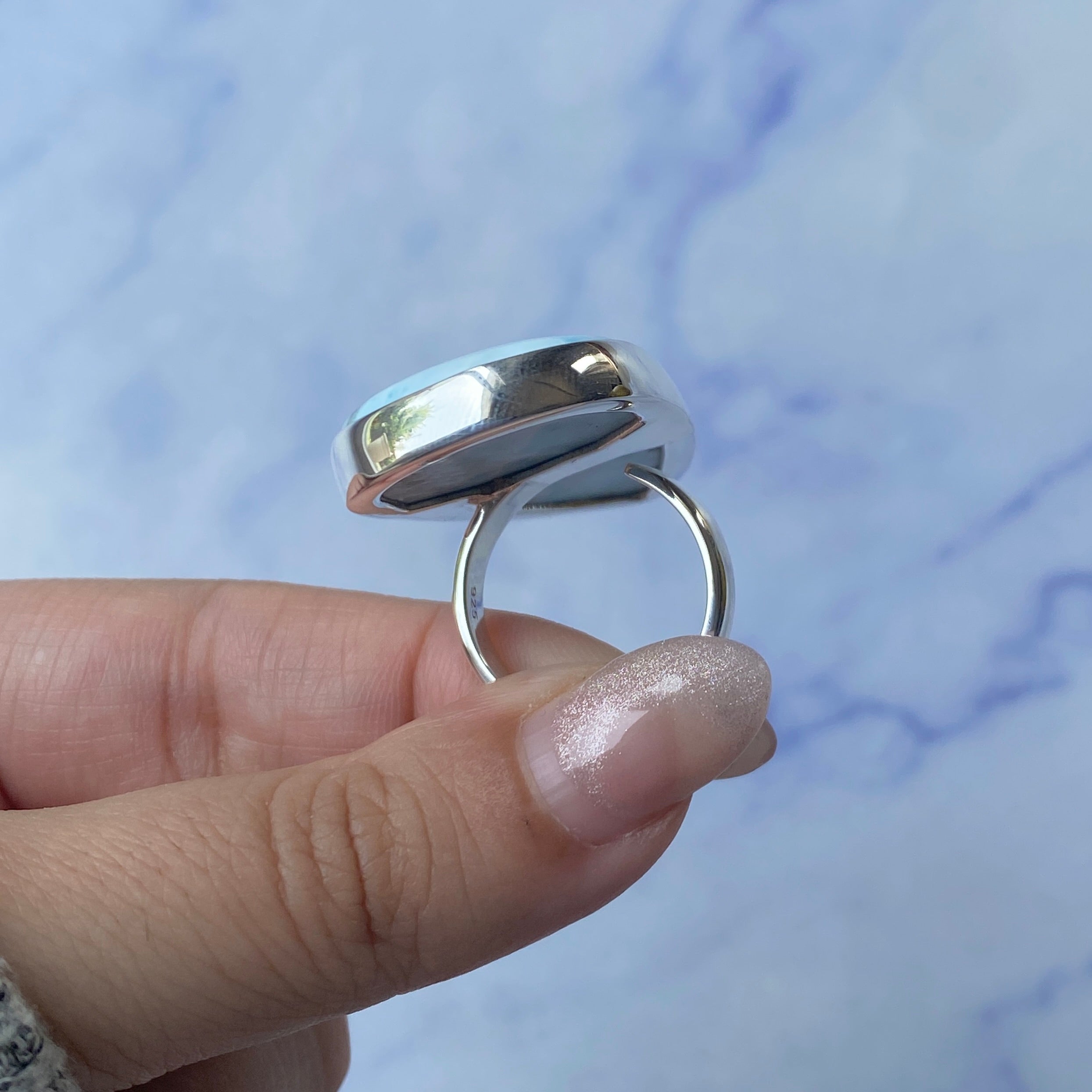 Larimar Adjustable Ring-(LAR-R-174.)