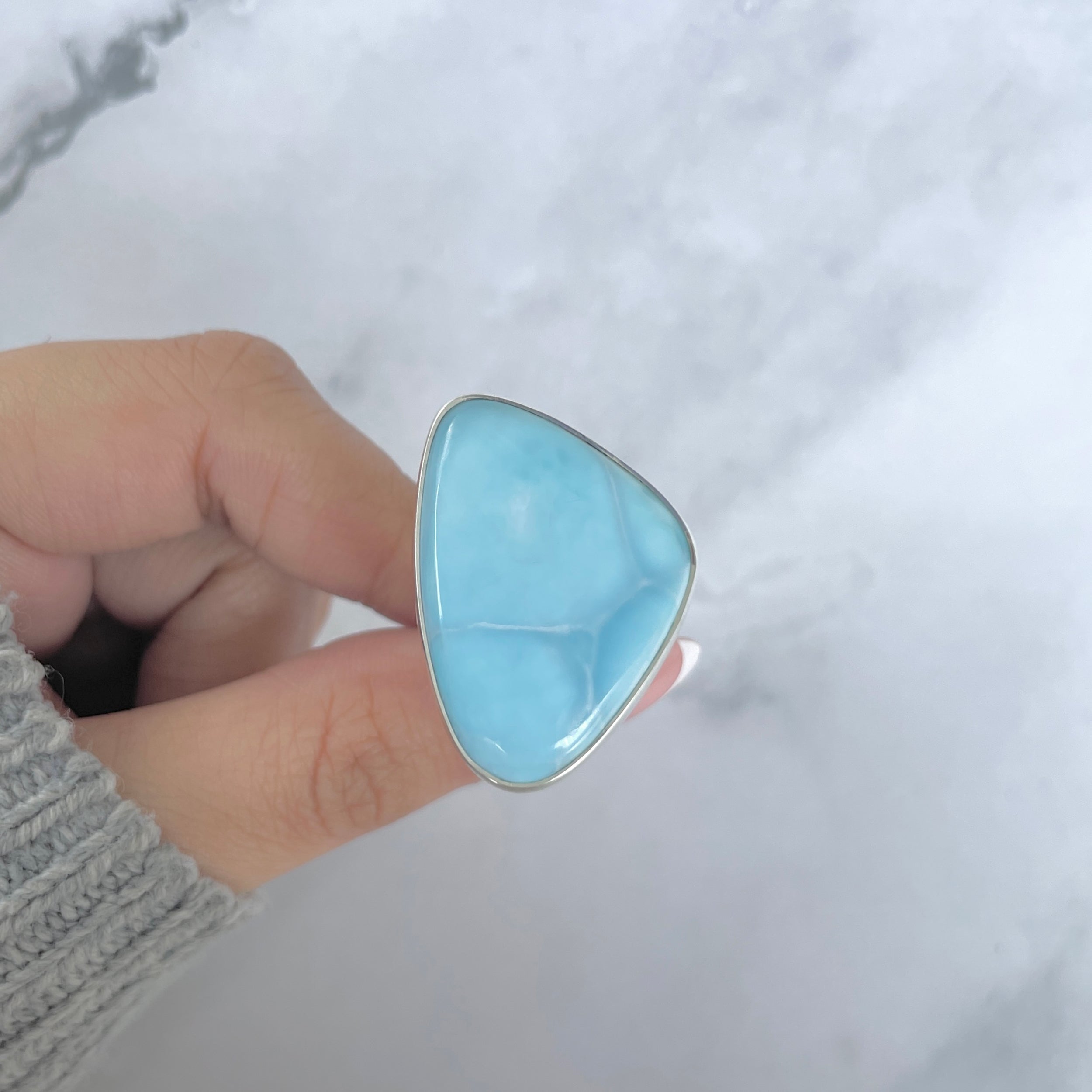 Larimar Adjustable Ring-(LAR-R-1740.)