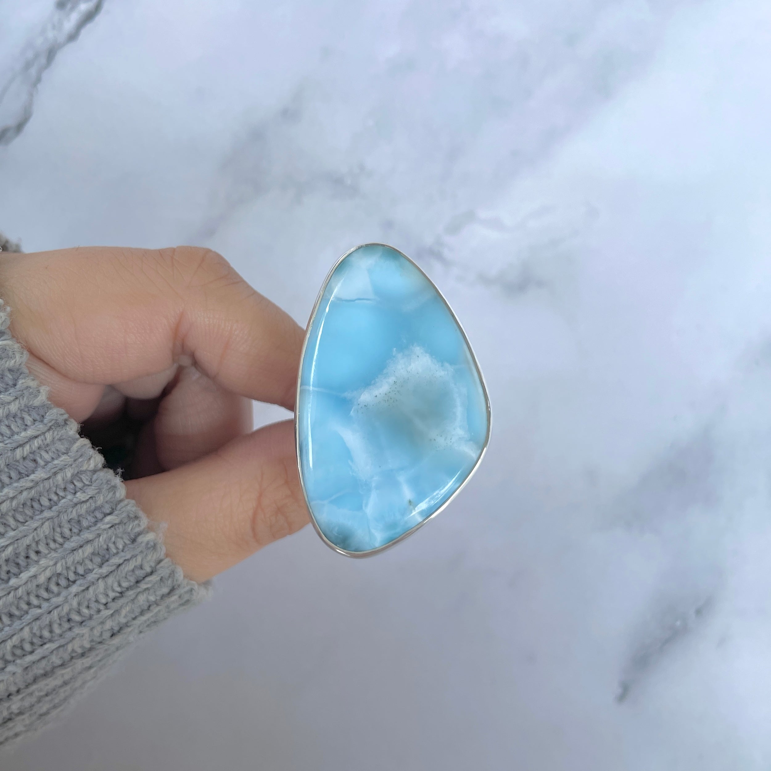 Larimar Adjustable Ring-(LAR-R-1750.)