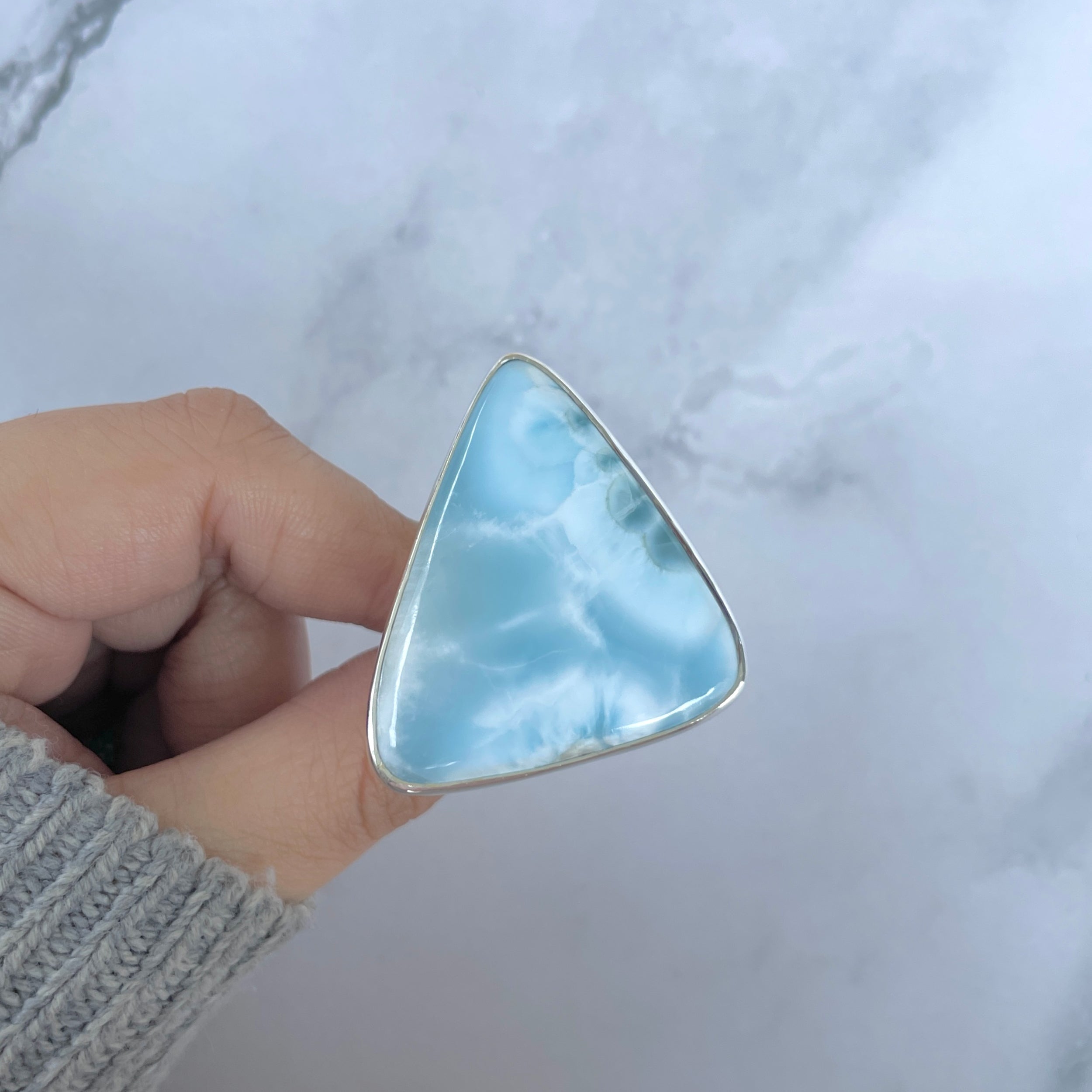 Larimar Adjustable Ring-(LAR-R-1752.)