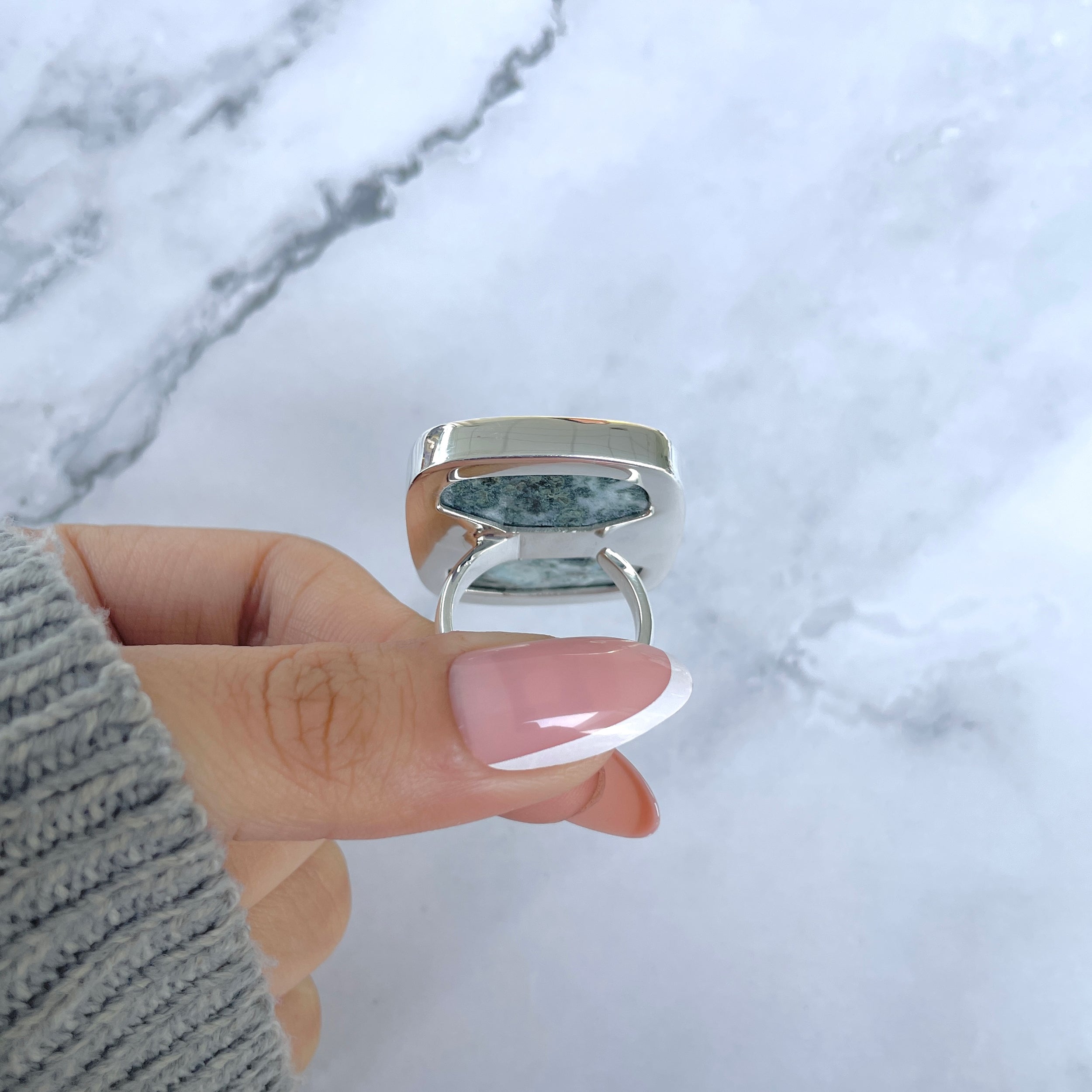 Larimar Adjustable Ring-(LAR-R-1755.)
