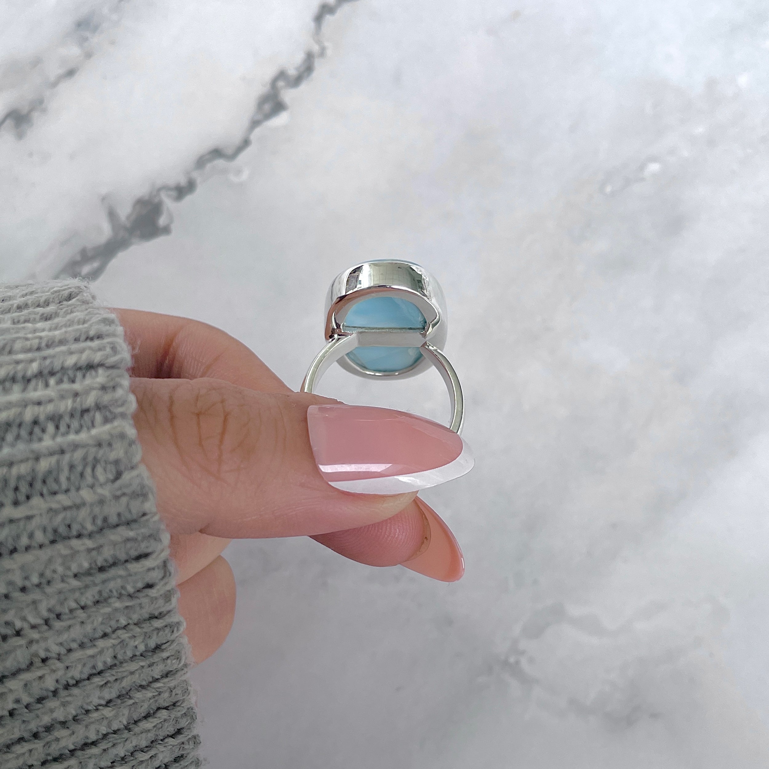 Larimar Adjustable Ring-(LAR-R-1770.)