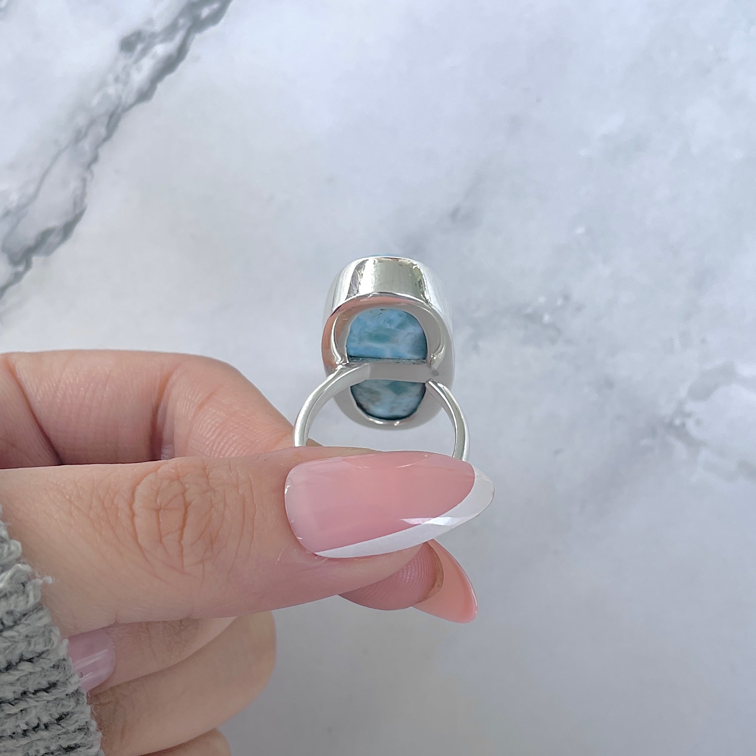 Larimar Adjustable Ring-(LAR-R-1808.)