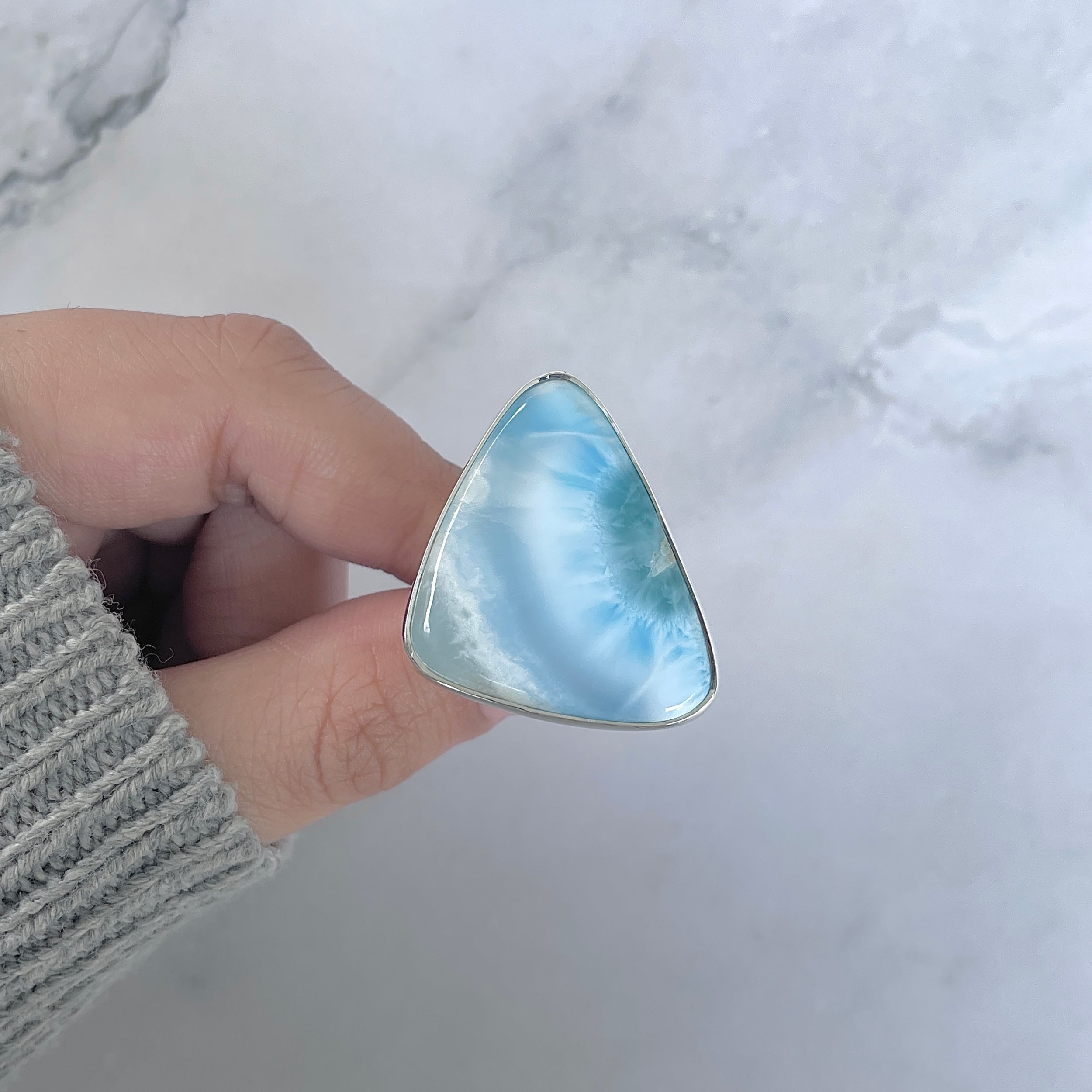 Larimar Adjustable Ring-(LAR-R-1816.)