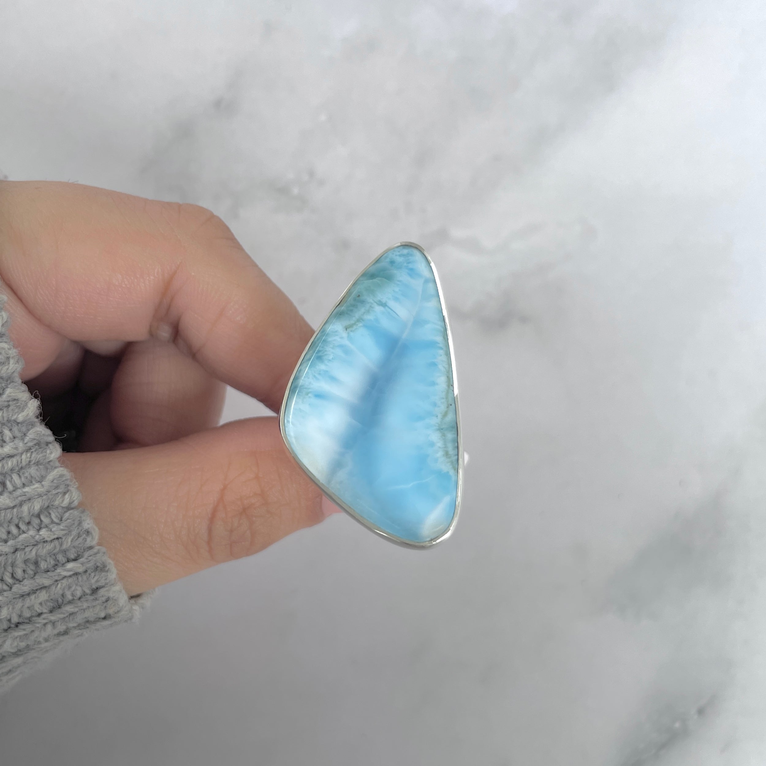 Larimar Adjustable Ring-(LAR-R-1842.)