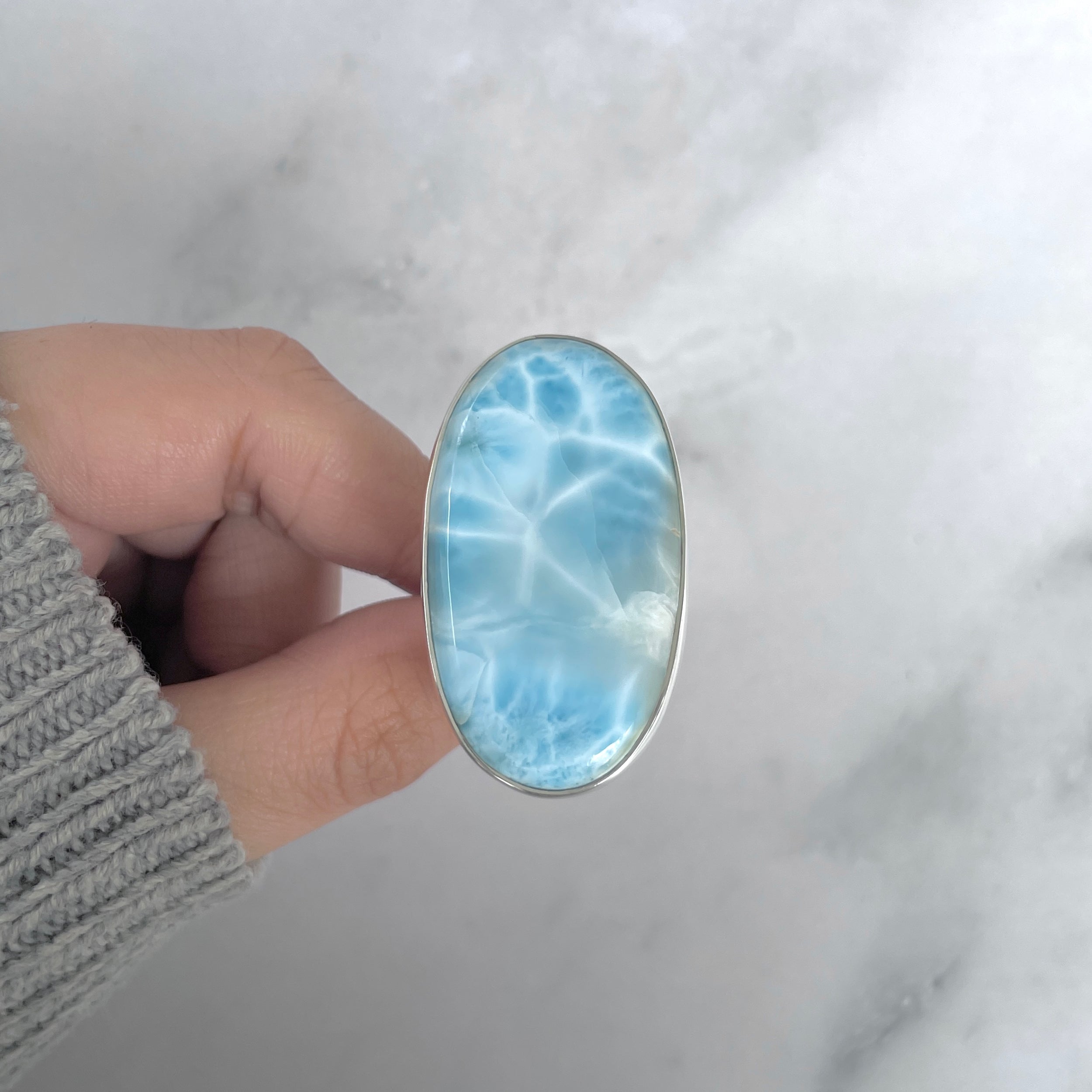 Larimar Adjustable Ring-(LAR-R-1848.)