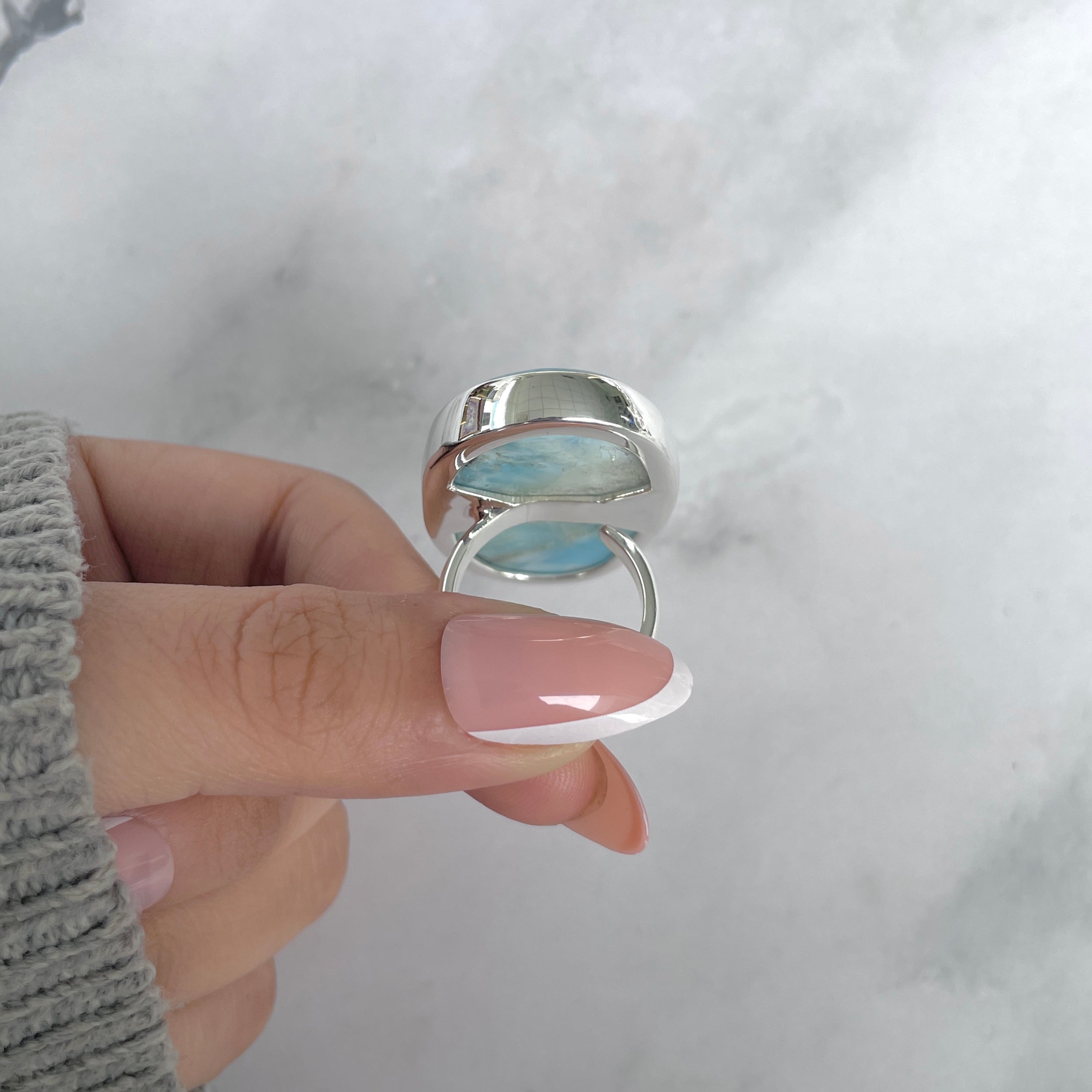 Larimar Adjustable Ring-(LAR-R-1848.)