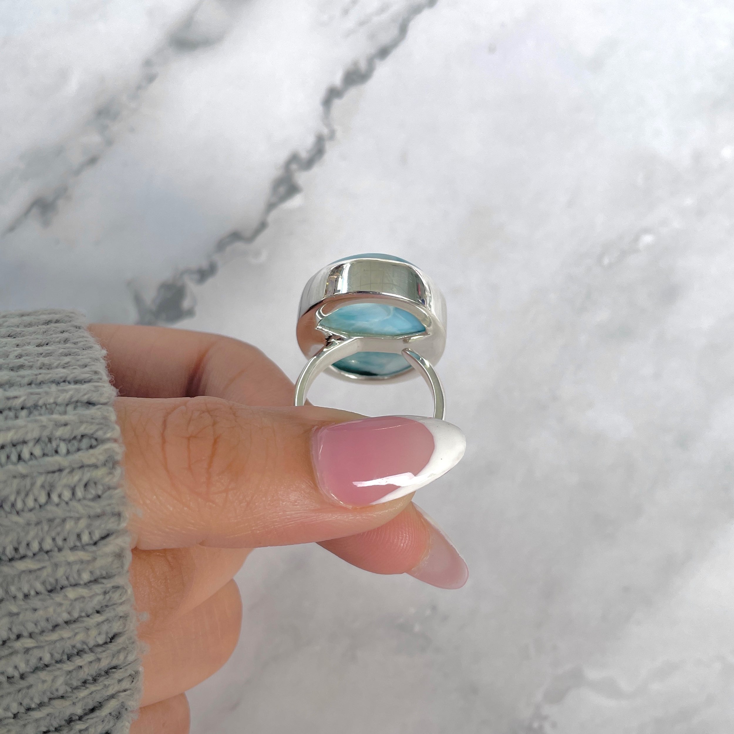 Larimar Adjustable Ring-(LAR-R-1870.)