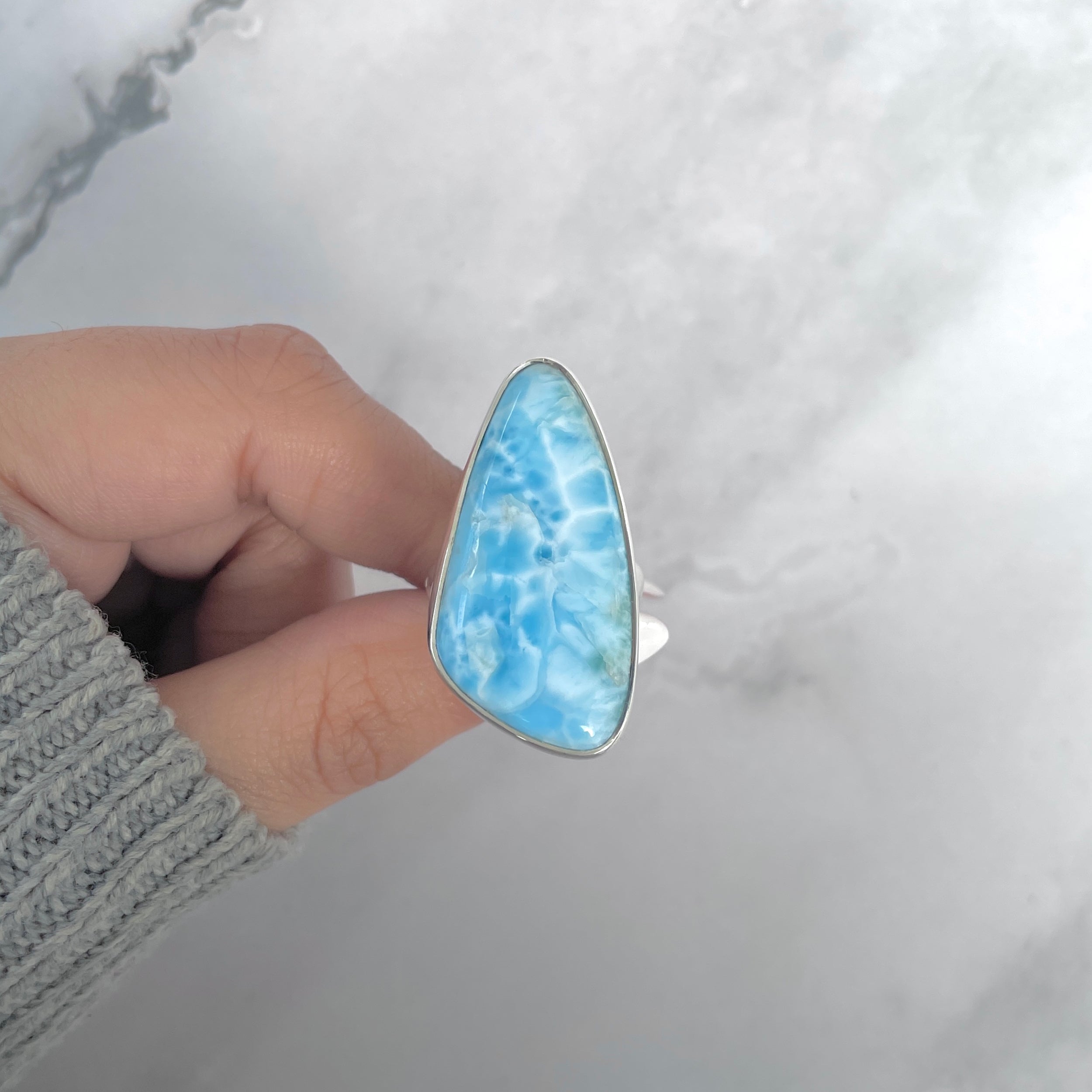 Larimar Adjustable Ring-(LAR-R-1872.)