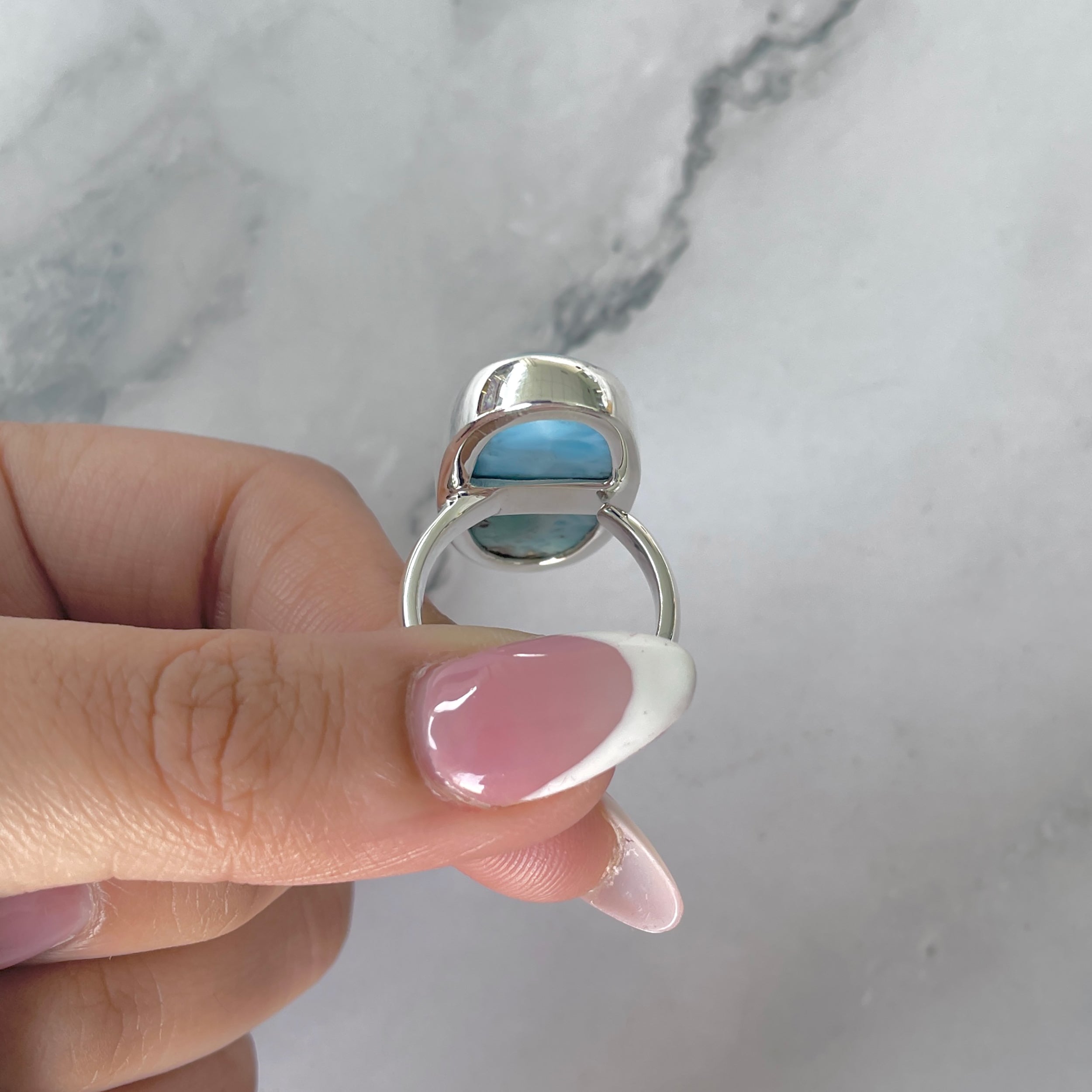 Larimar Adjustable Ring-(LAR-R-1899.)
