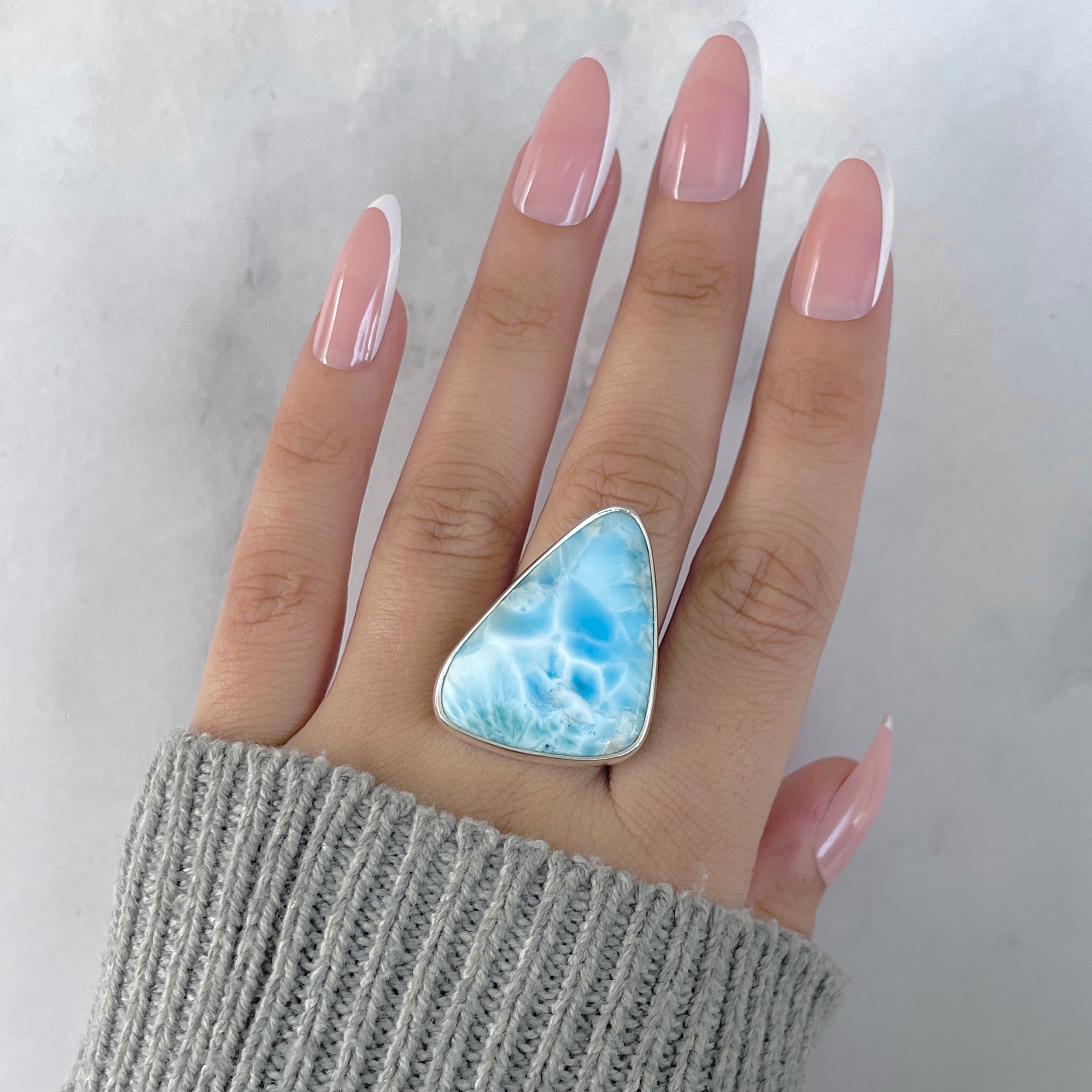 Larimar Adjustable Ring-(LAR-R-1901.)