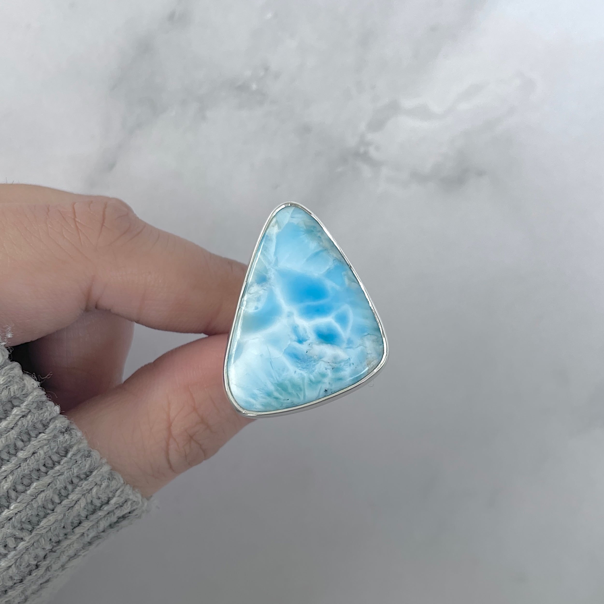 Larimar Adjustable Ring-(LAR-R-1901.)