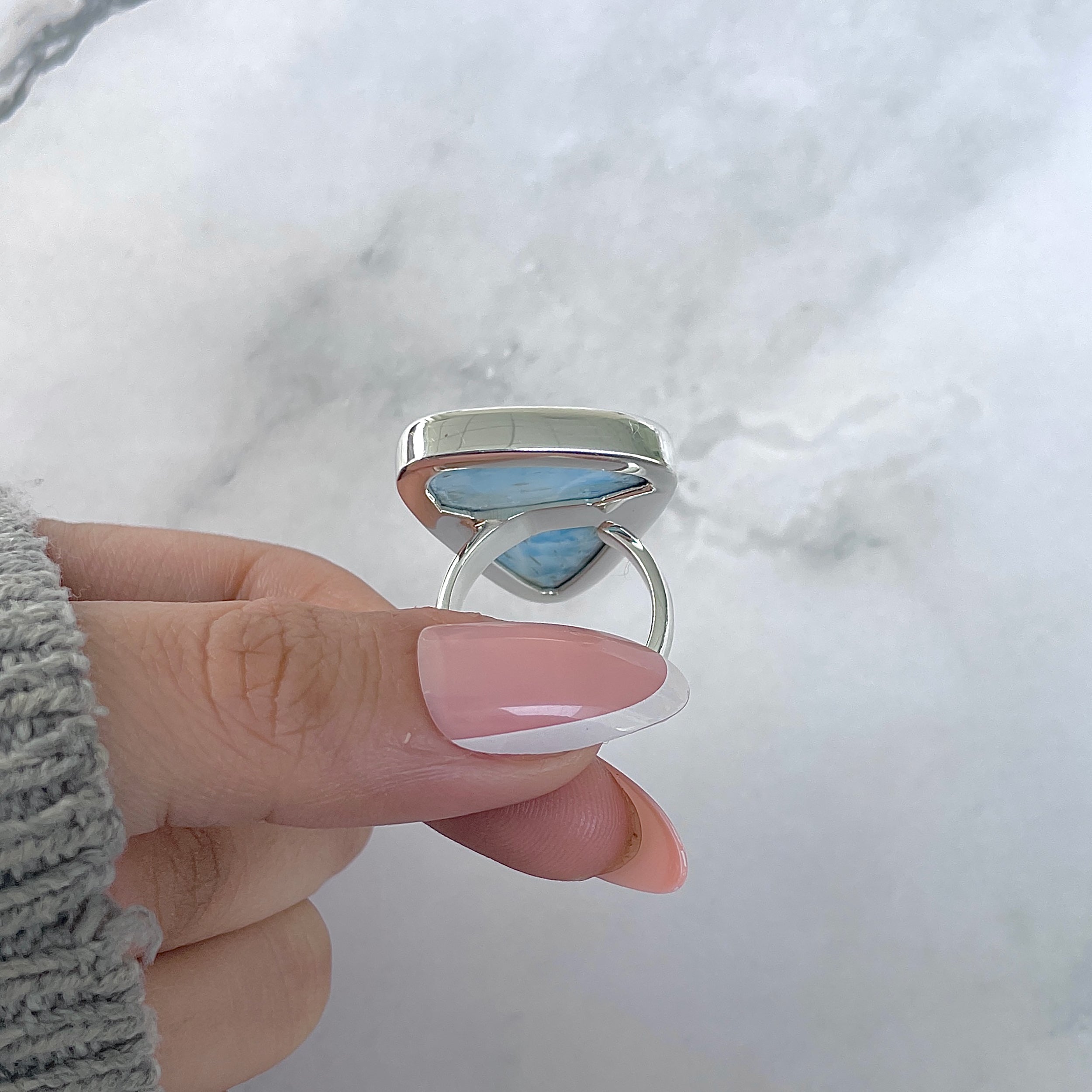 Larimar Adjustable Ring-(LAR-R-1901.)