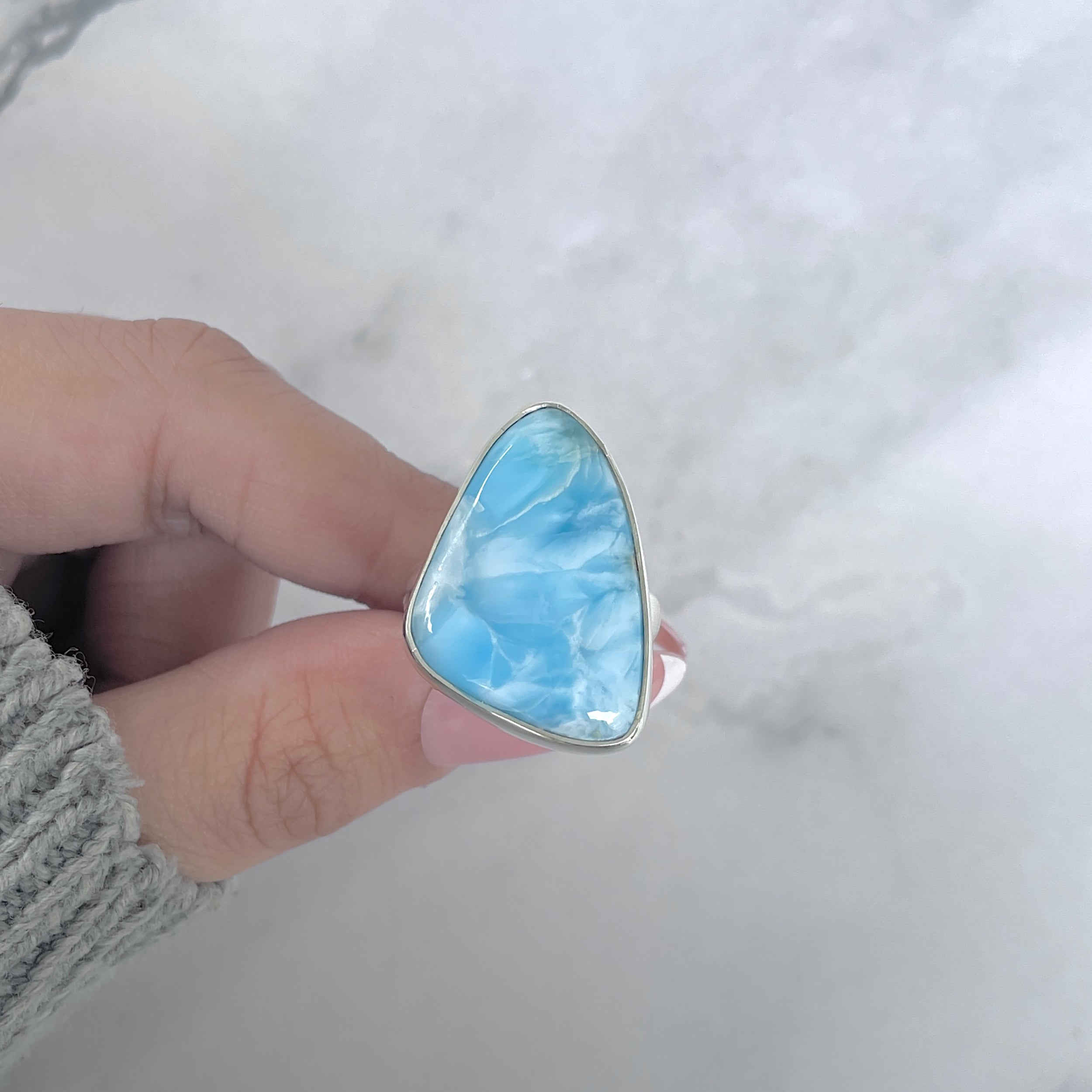 Larimar Adjustable Ring-(LAR-R-1920.)