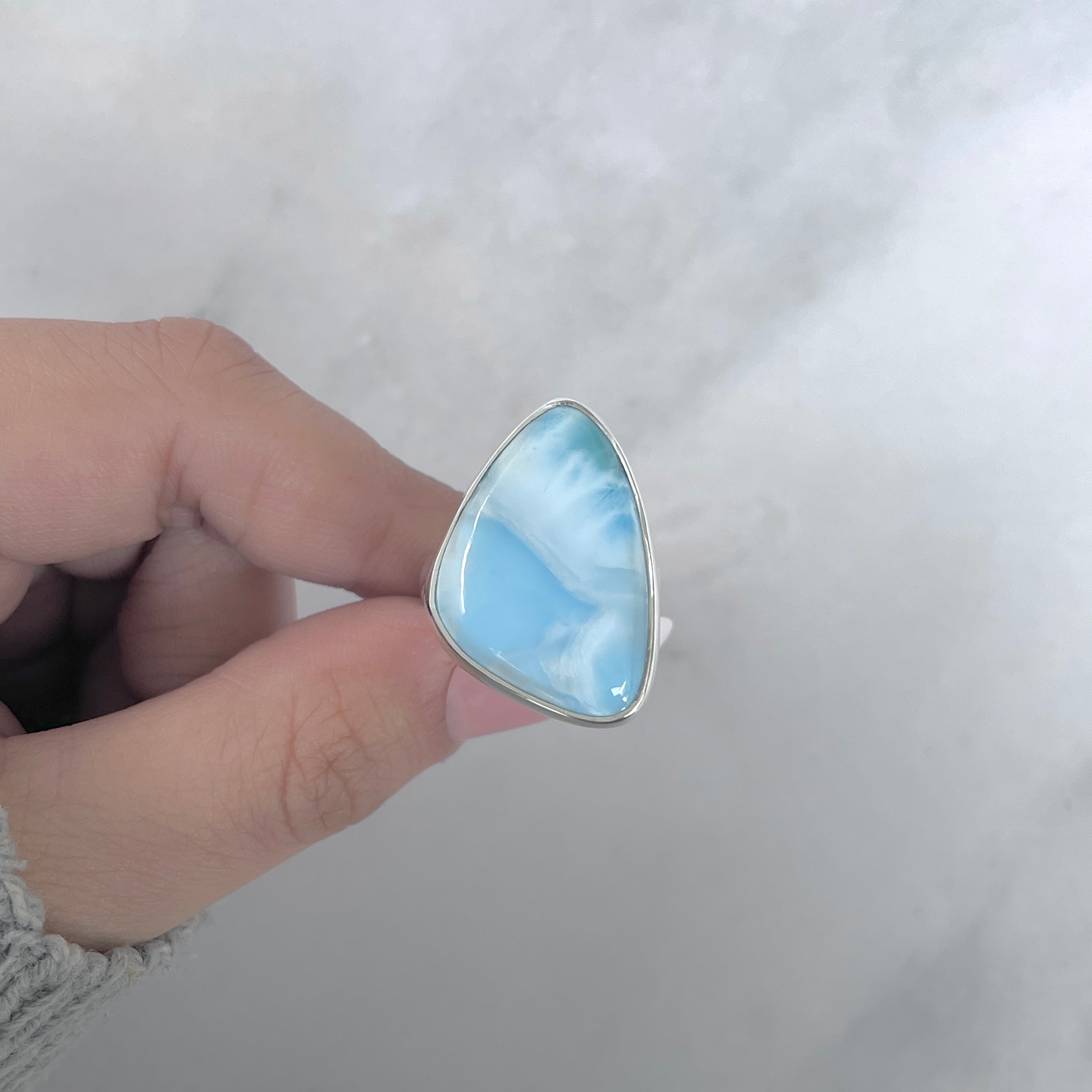 Larimar Adjustable Ring-(LAR-R-1921.)