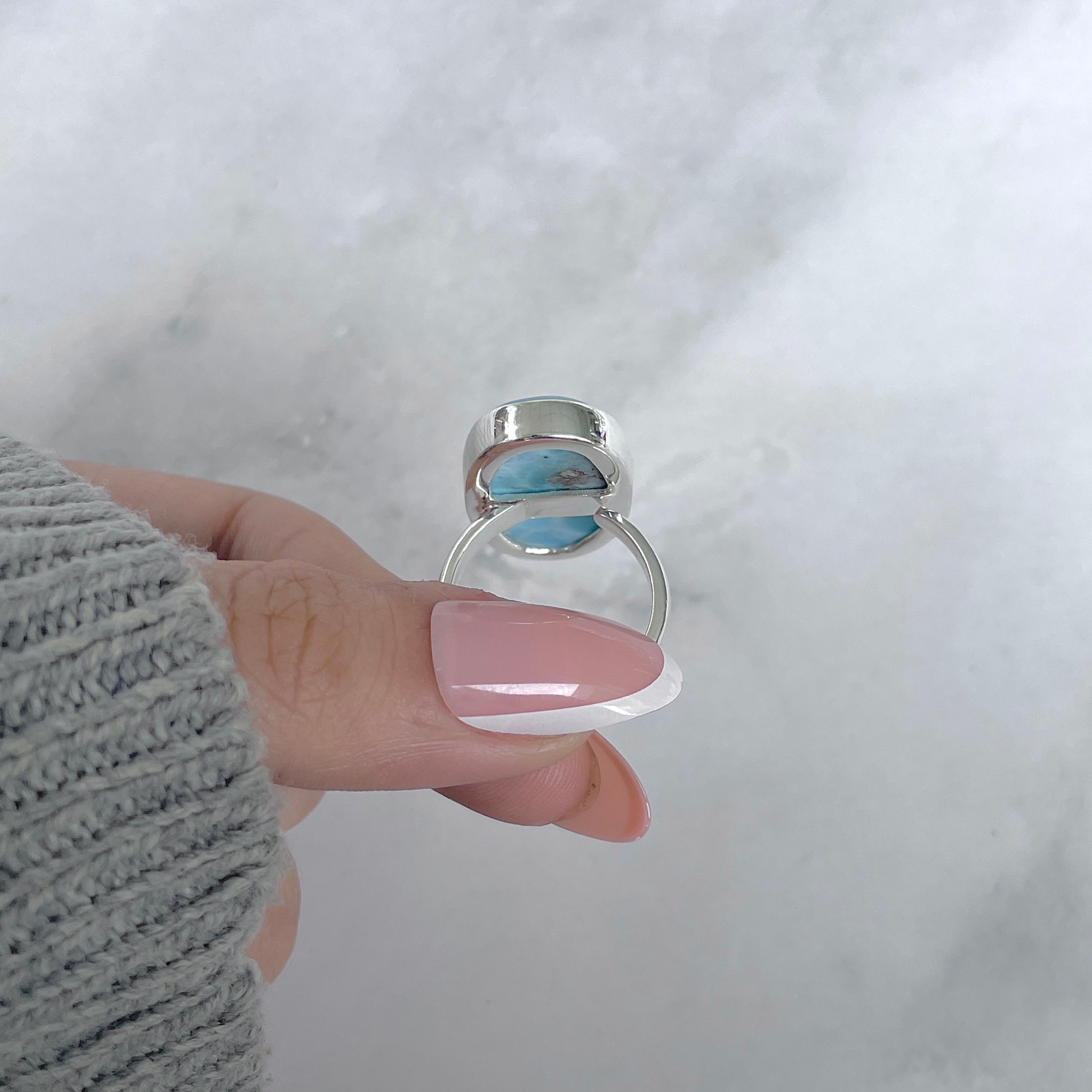 Larimar Adjustable Ring-(LAR-R-1925.)