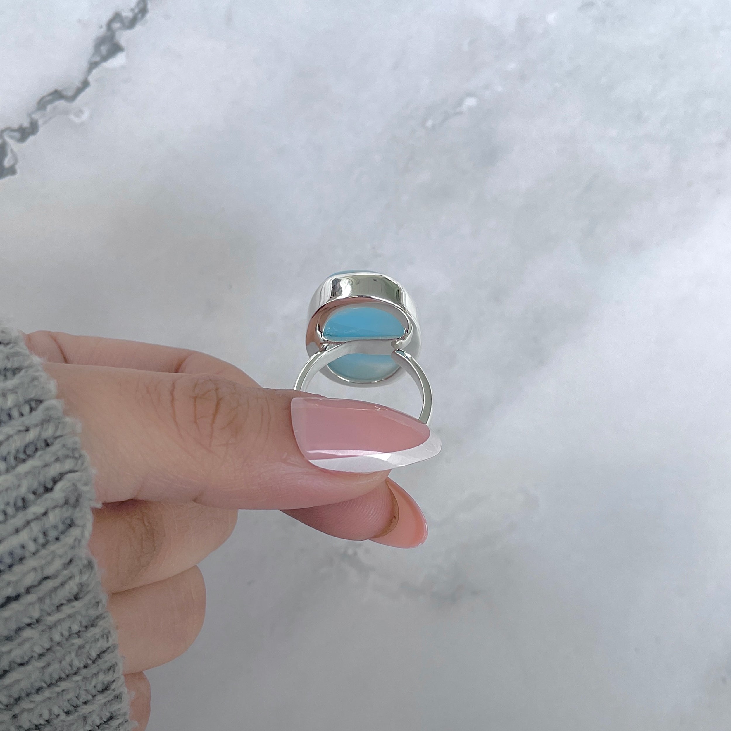 Larimar Adjustable Ring-(LAR-R-1932.)