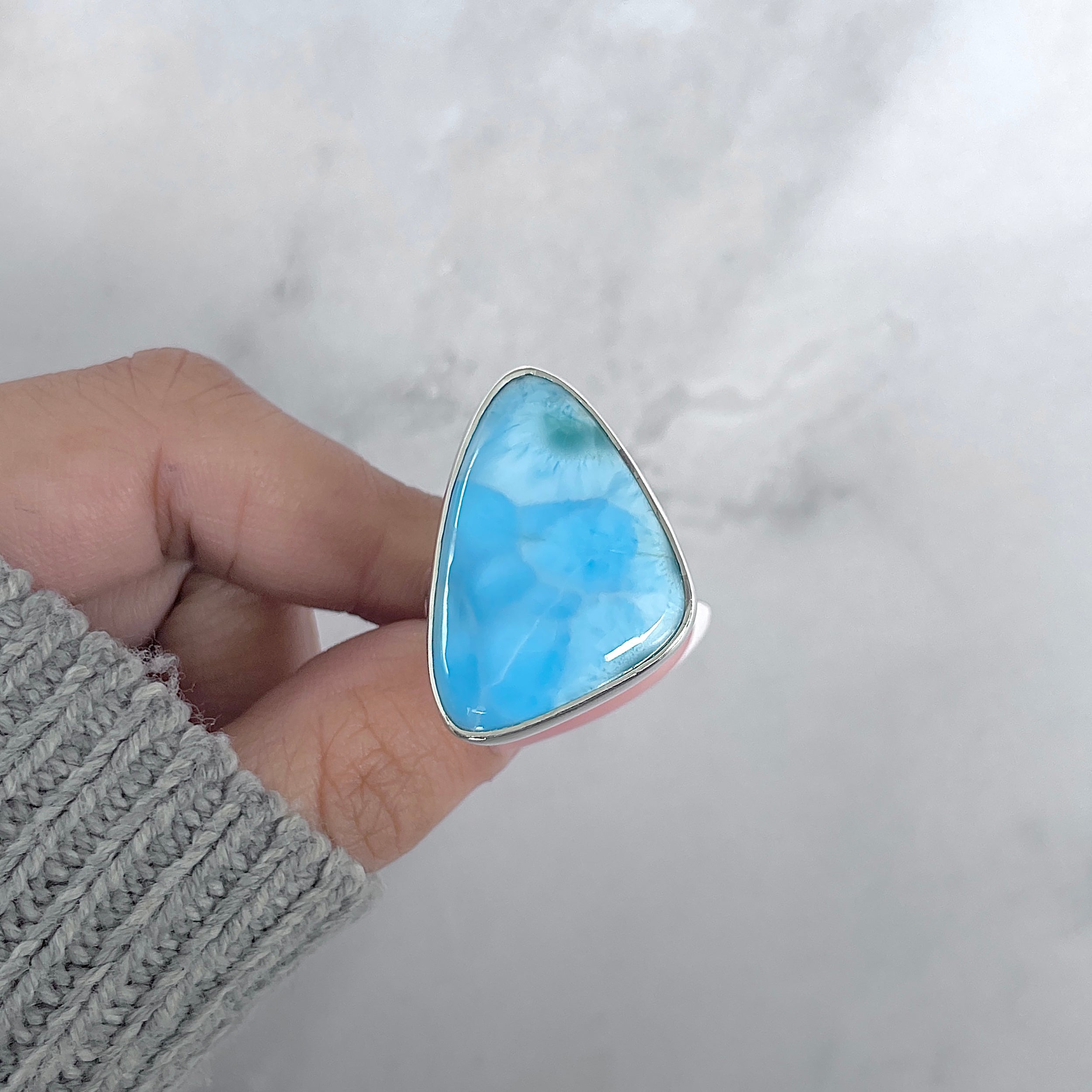 Larimar Adjustable Ring-(LAR-R-1950.)