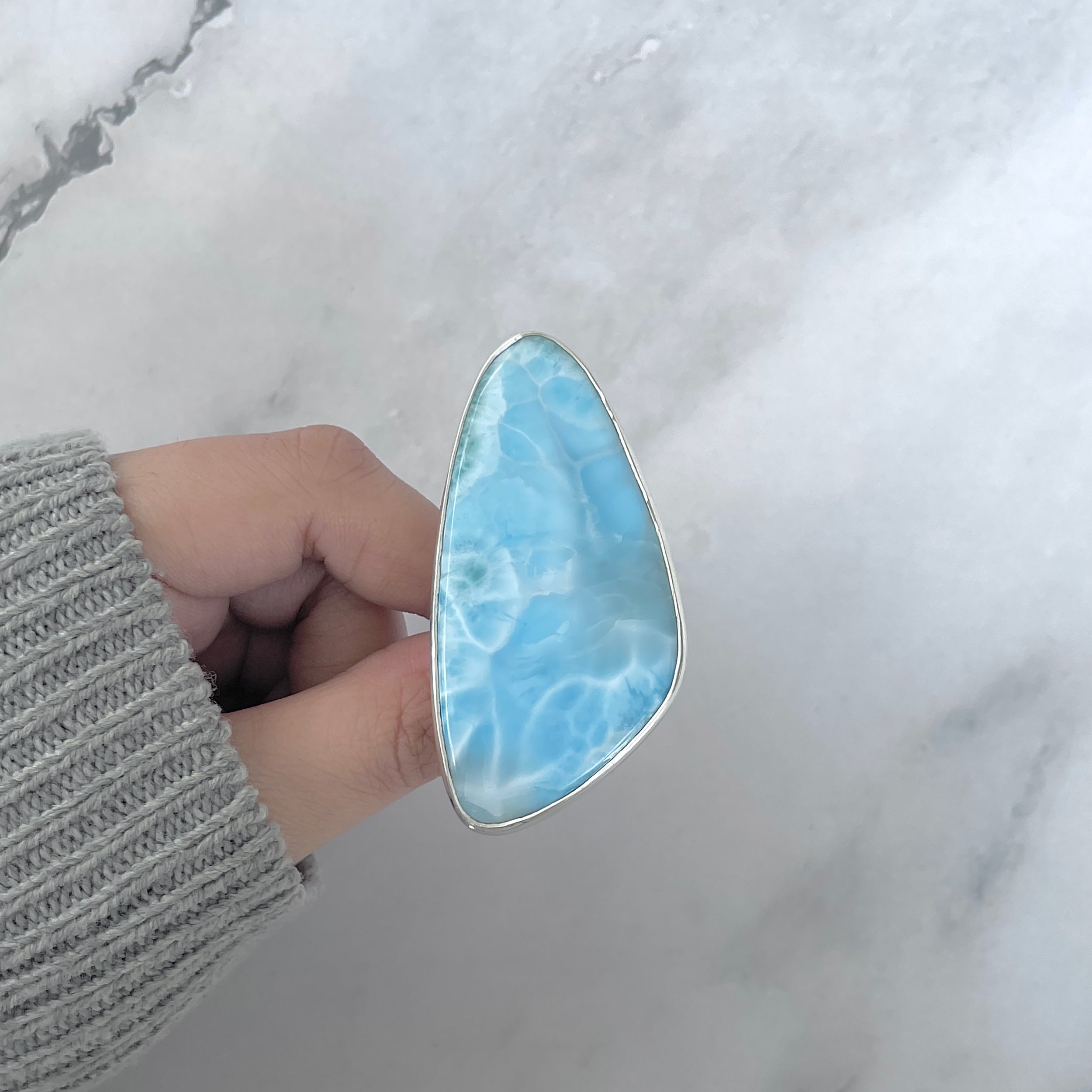 Larimar Adjustable Ring-(LAR-R-1970.)